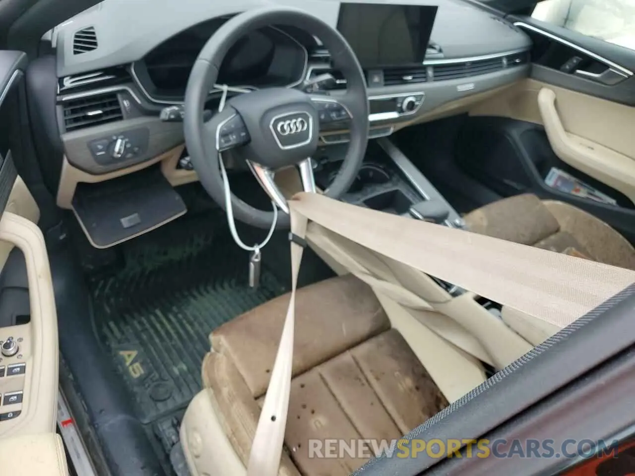 8 fotografías del automóvil dañado WAUFACF57PA024860 AUDI A5 2023