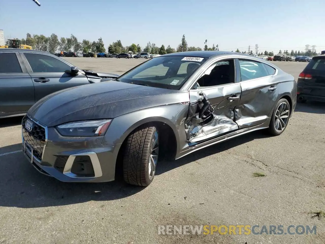 1 fotografías del automóvil dañado WAUFACF59PA060341 AUDI A5 2023