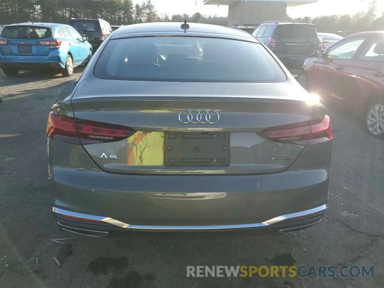 6 fotografías del automóvil dañado WAUFACF5XPA001346 AUDI A5 2023