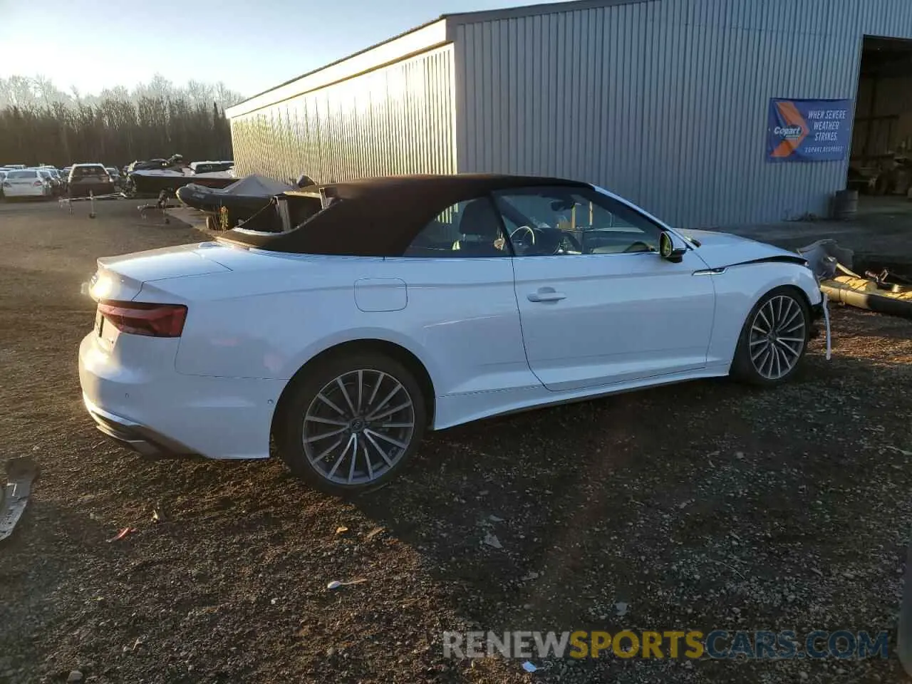 3 fotografías del automóvil dañado WAU3AGF52RN007129 AUDI A5 2024