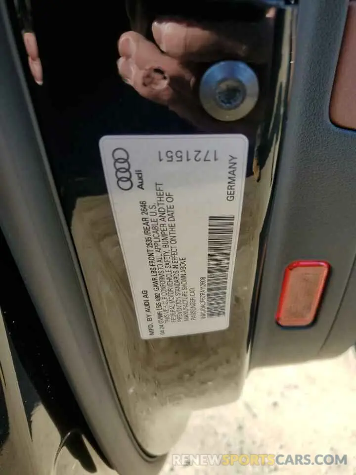 12 fotografías del automóvil dañado WAUDACF57RA112608 AUDI A5 2024