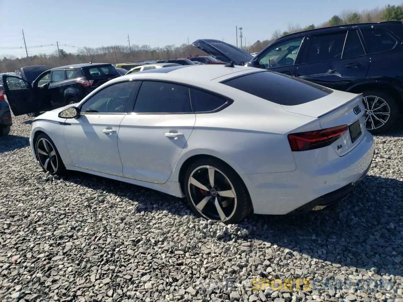 2 fotografías del automóvil dañado WAUFACF50RA098253 AUDI A5 2024