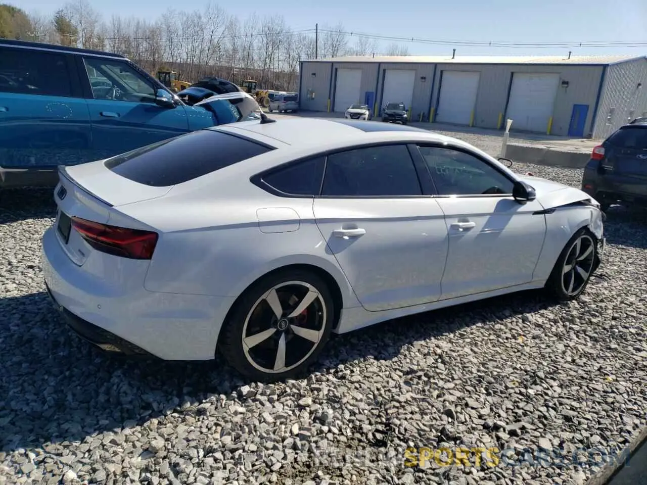 3 fotografías del automóvil dañado WAUFACF50RA098253 AUDI A5 2024