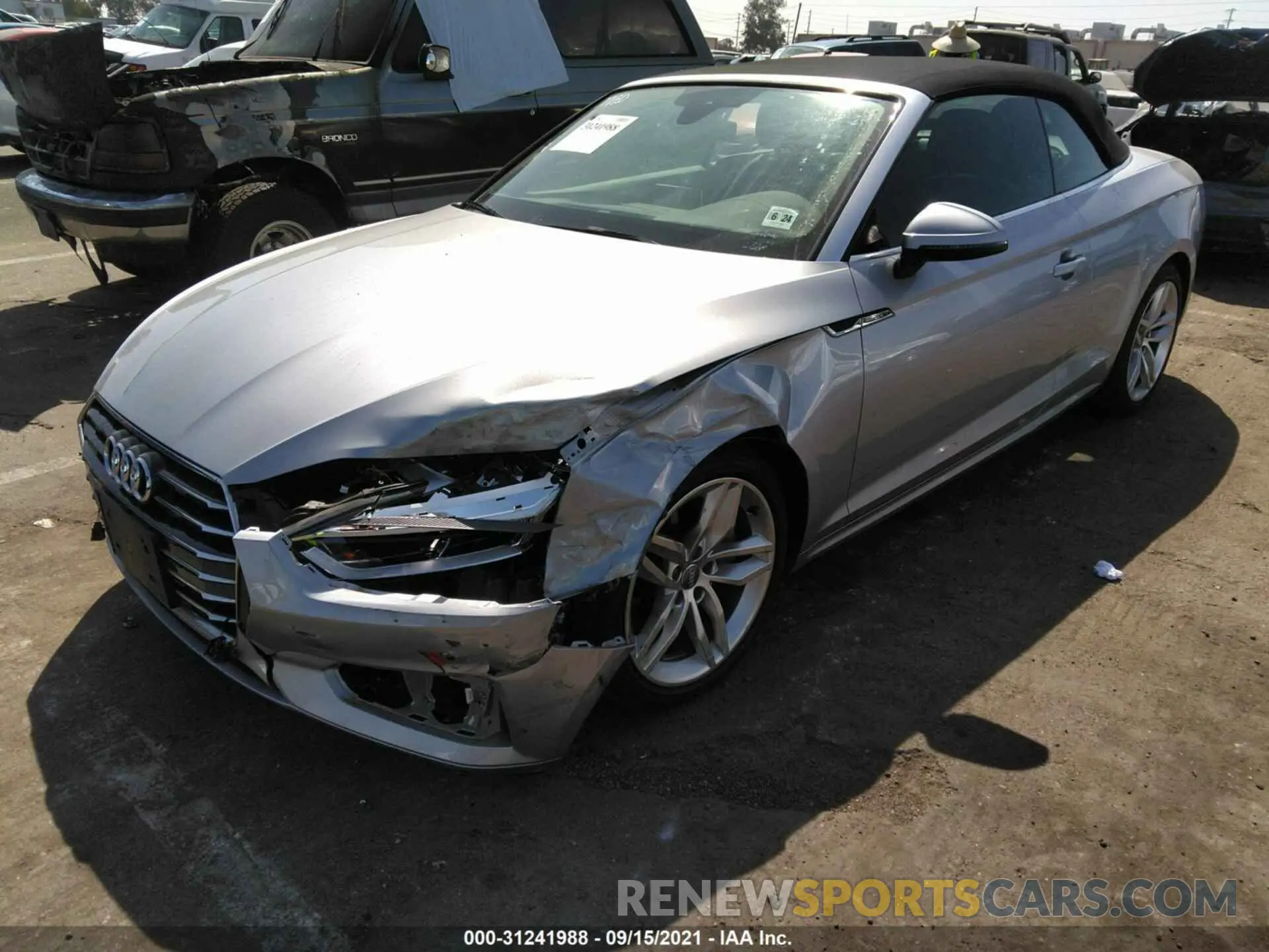 2 fotografías del automóvil dañado WAUYNGF57KN003741 AUDI A5 CABRIOLET 2019