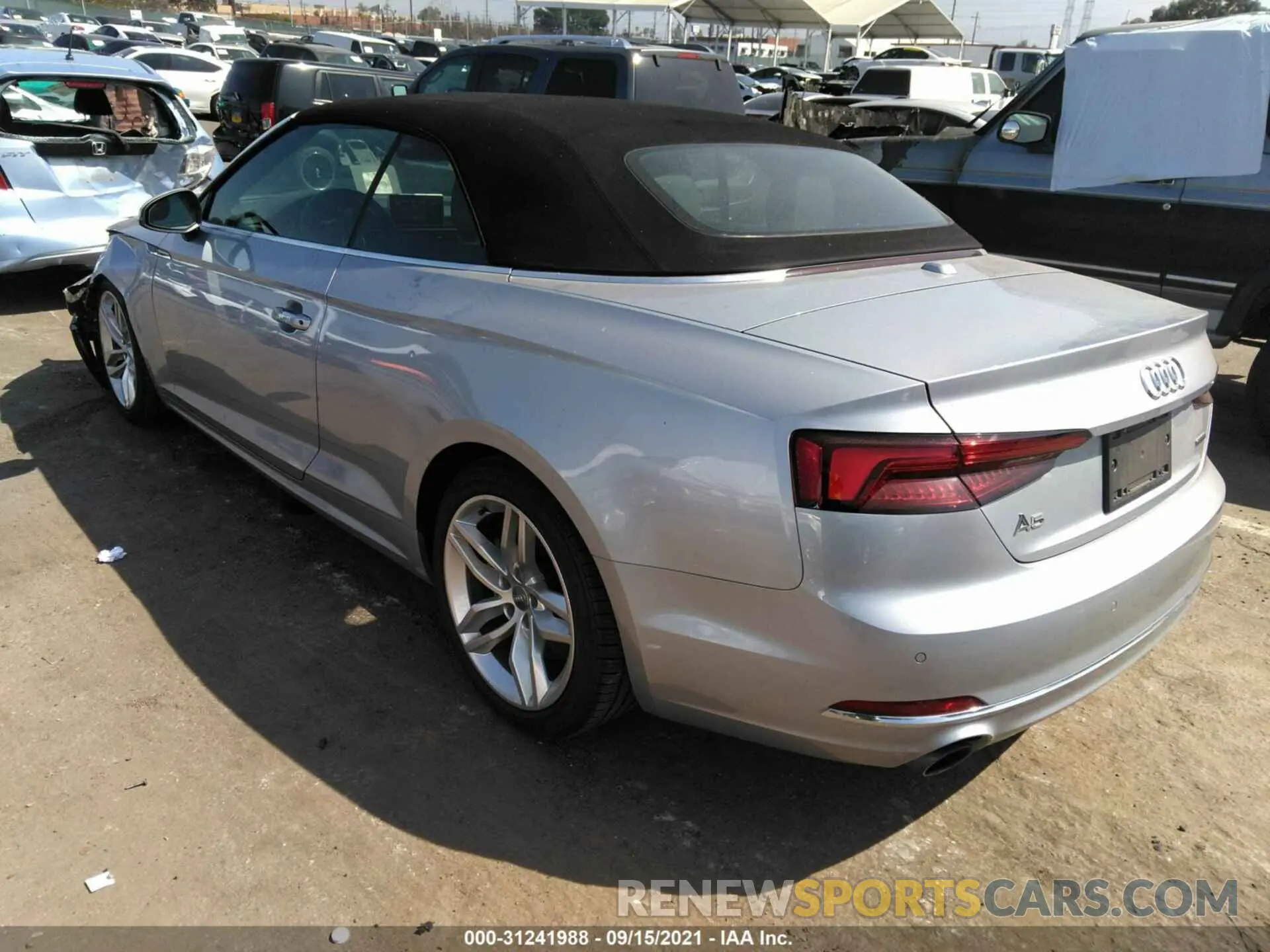 3 fotografías del automóvil dañado WAUYNGF57KN003741 AUDI A5 CABRIOLET 2019
