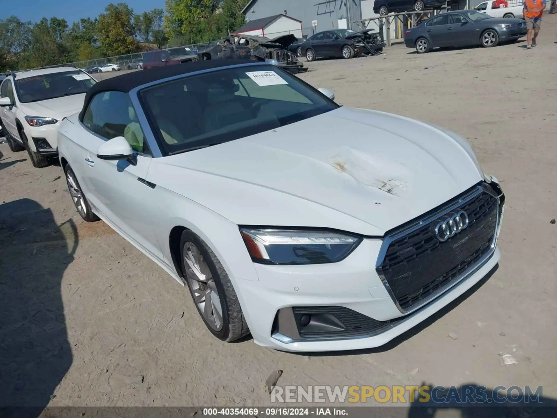 1 fotografías del automóvil dañado WAUWNGF57LN003389 AUDI A5 CABRIOLET 2020