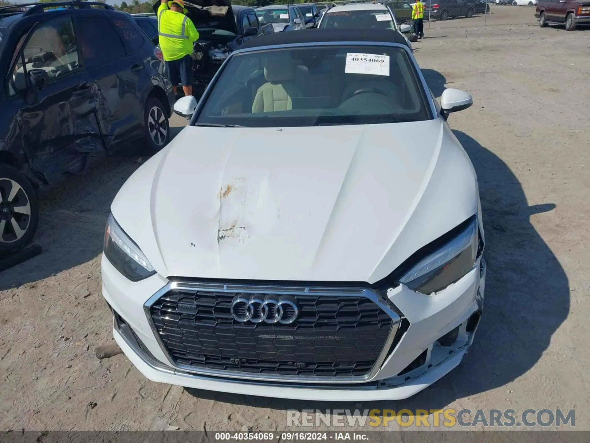 13 fotografías del automóvil dañado WAUWNGF57LN003389 AUDI A5 CABRIOLET 2020