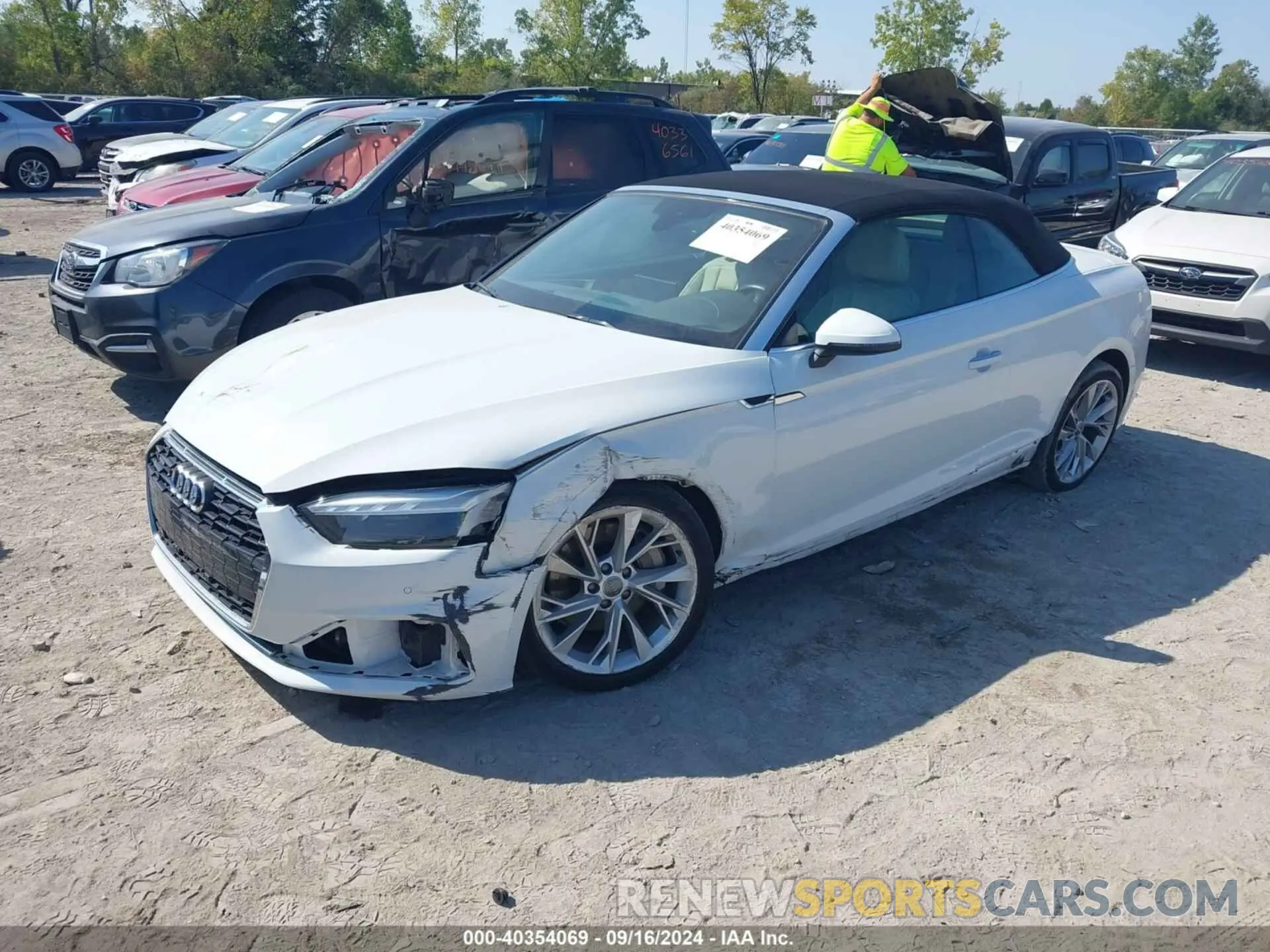 2 fotografías del automóvil dañado WAUWNGF57LN003389 AUDI A5 CABRIOLET 2020