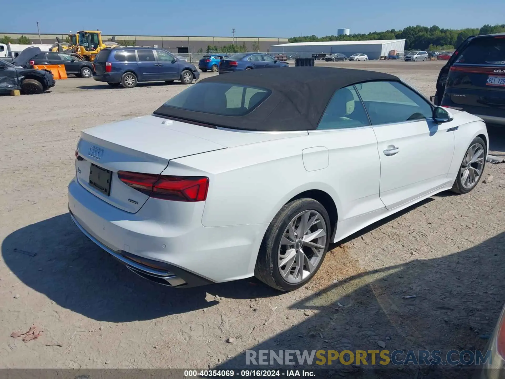 4 fotografías del automóvil dañado WAUWNGF57LN003389 AUDI A5 CABRIOLET 2020