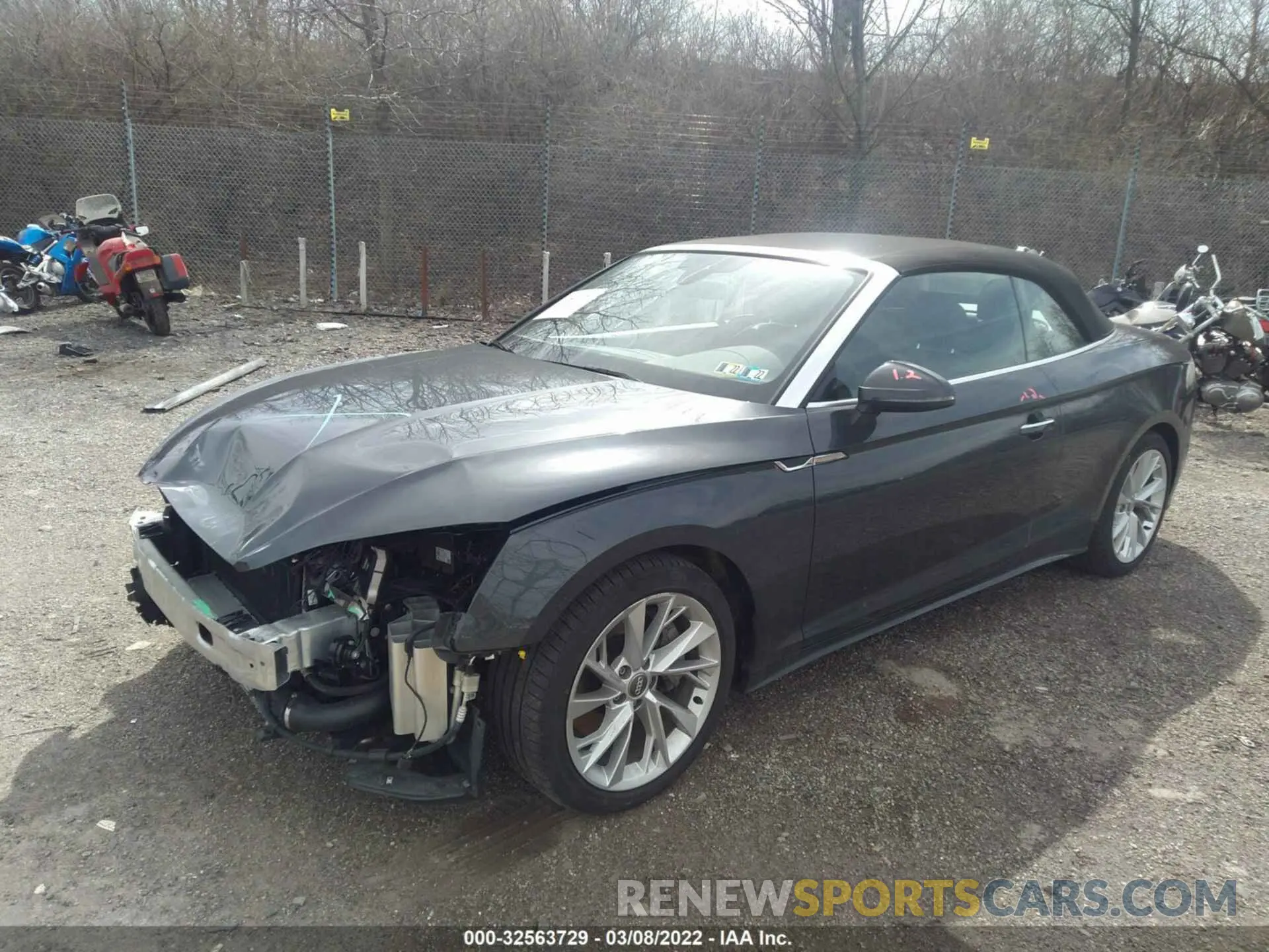 2 fotografías del automóvil dañado WAUWNGF58LN000758 AUDI A5 CABRIOLET 2020