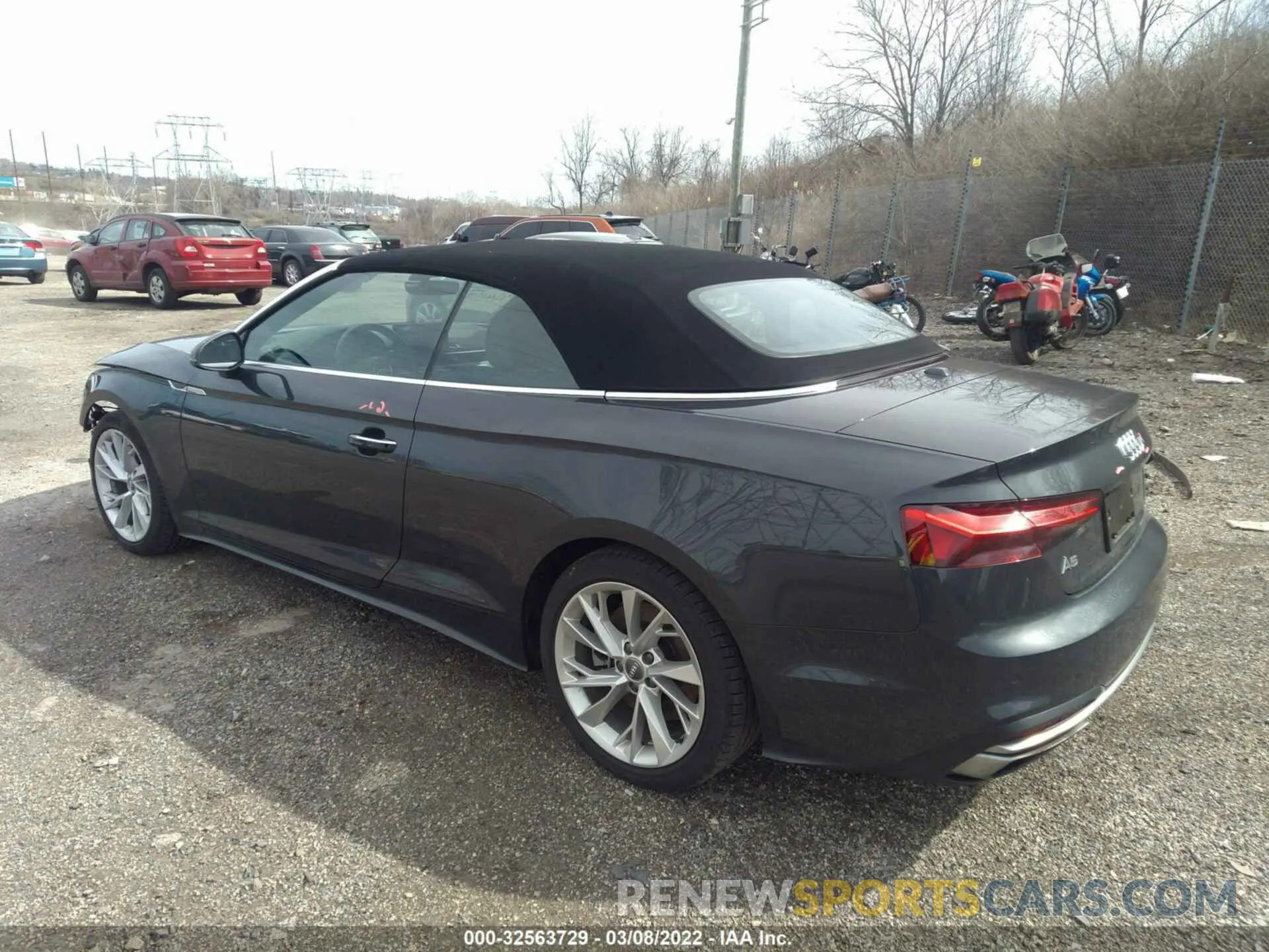 3 fotografías del automóvil dañado WAUWNGF58LN000758 AUDI A5 CABRIOLET 2020