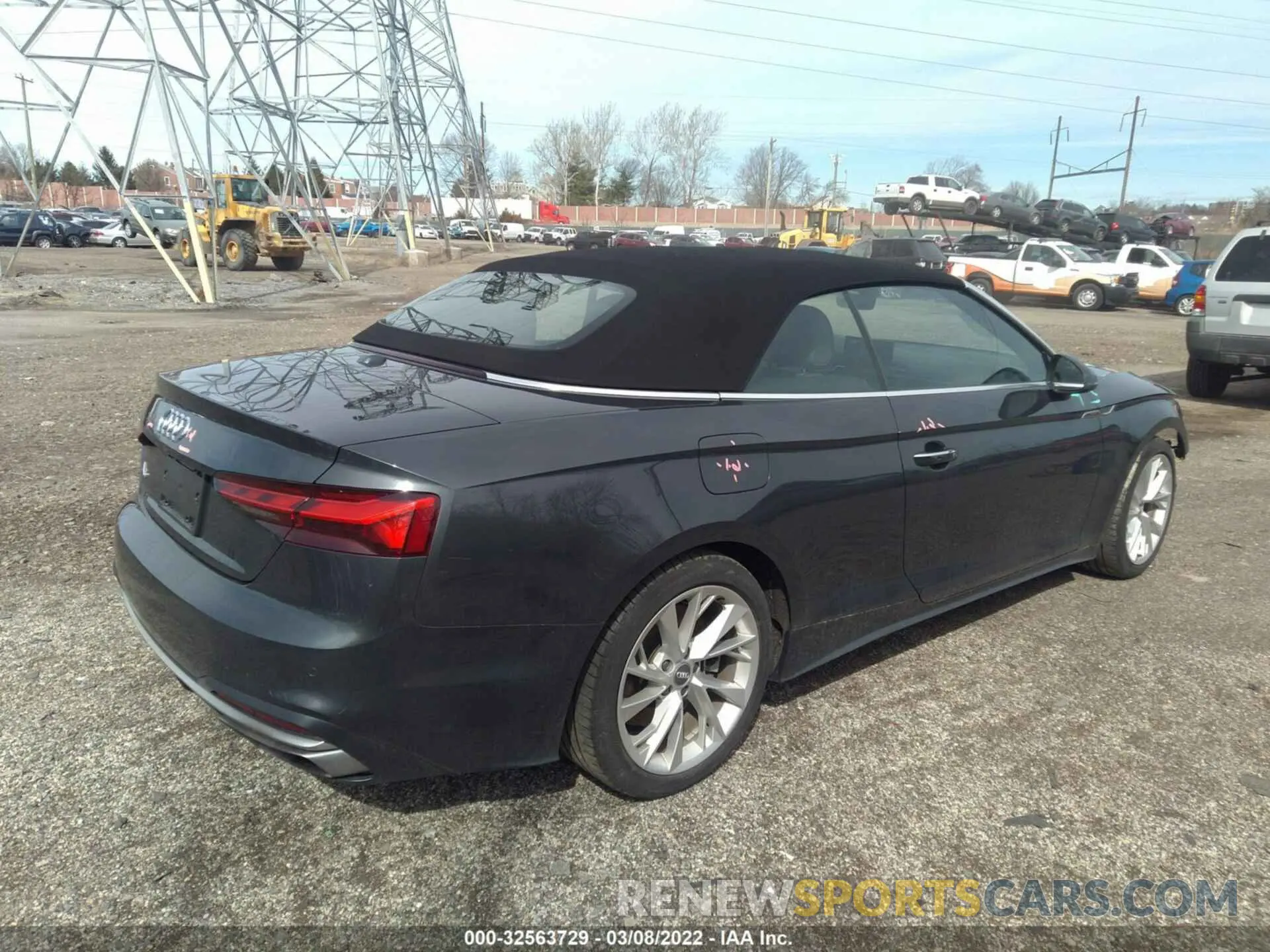 4 fotografías del automóvil dañado WAUWNGF58LN000758 AUDI A5 CABRIOLET 2020