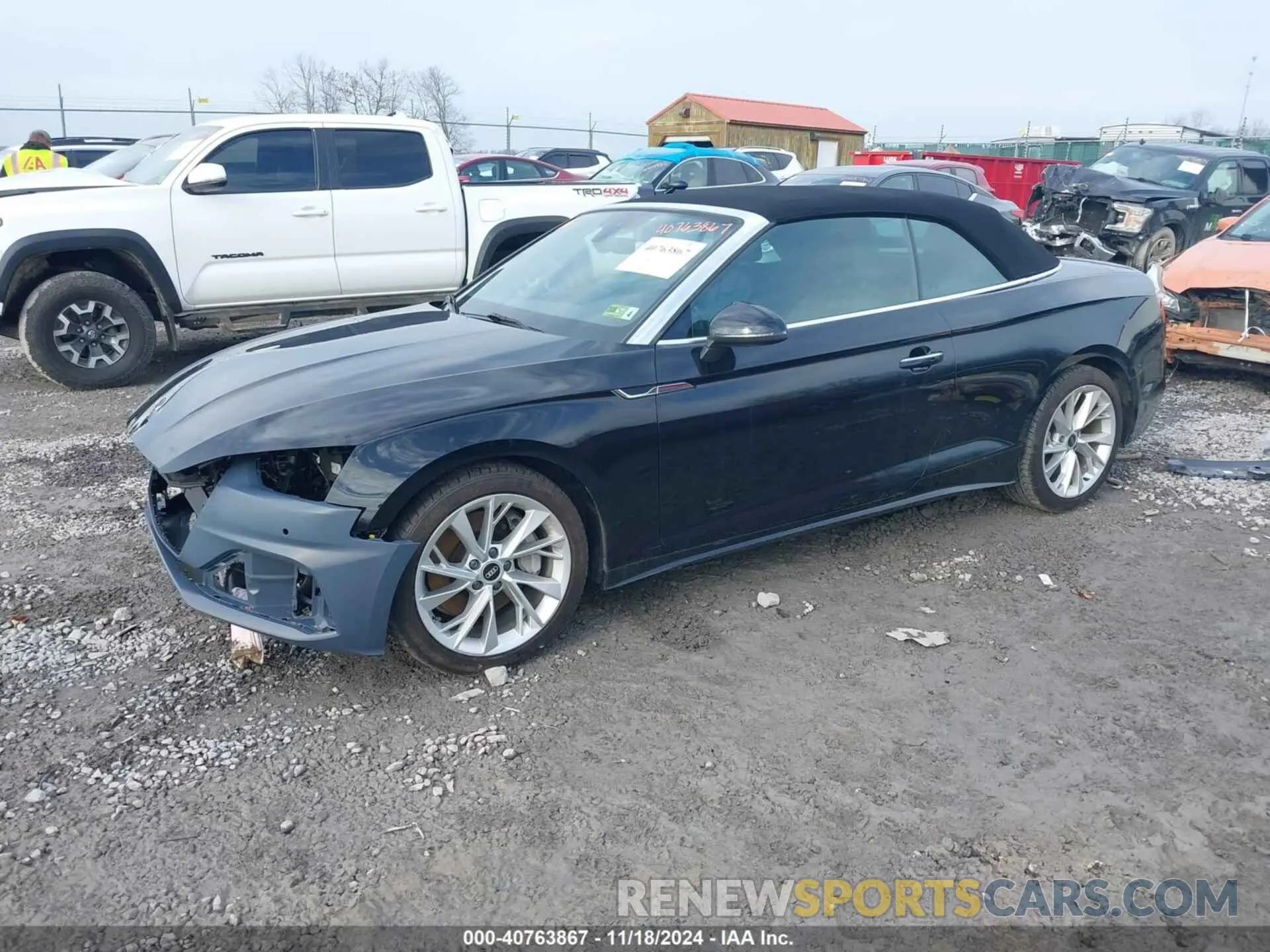 2 fotografías del automóvil dañado WAUWAGF53MN002785 AUDI A5 CABRIOLET 2021