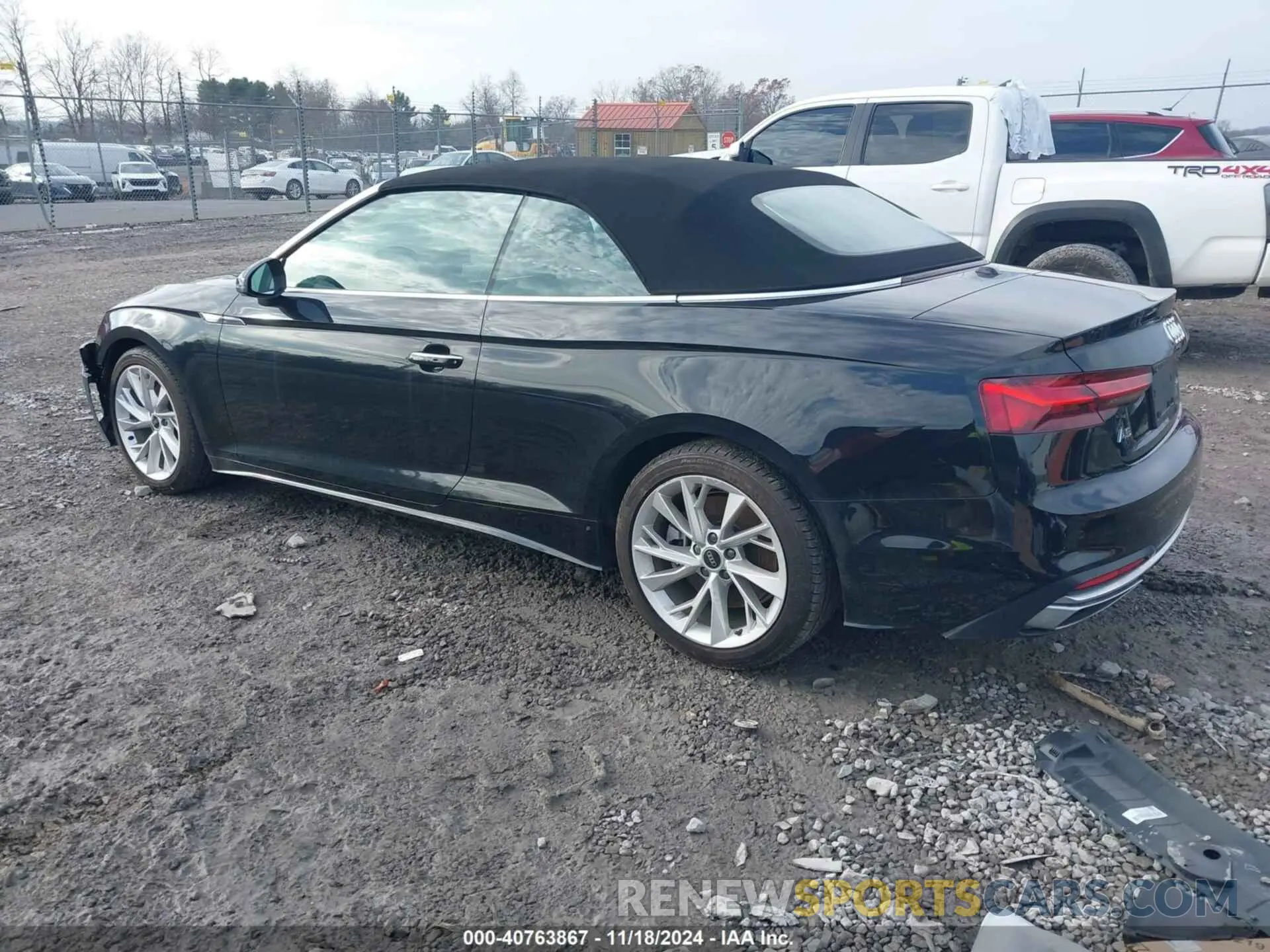 3 fotografías del automóvil dañado WAUWAGF53MN002785 AUDI A5 CABRIOLET 2021