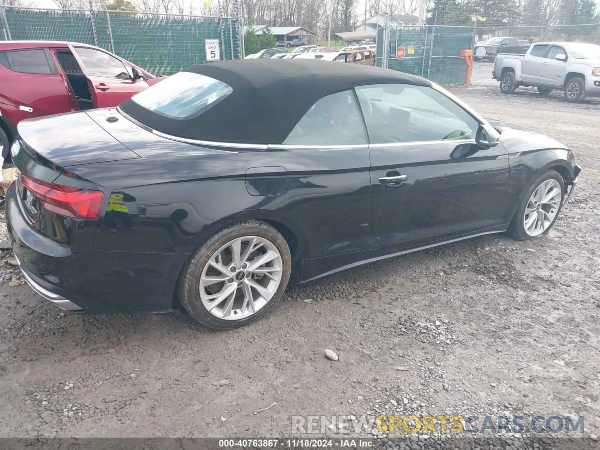 4 fotografías del automóvil dañado WAUWAGF53MN002785 AUDI A5 CABRIOLET 2021