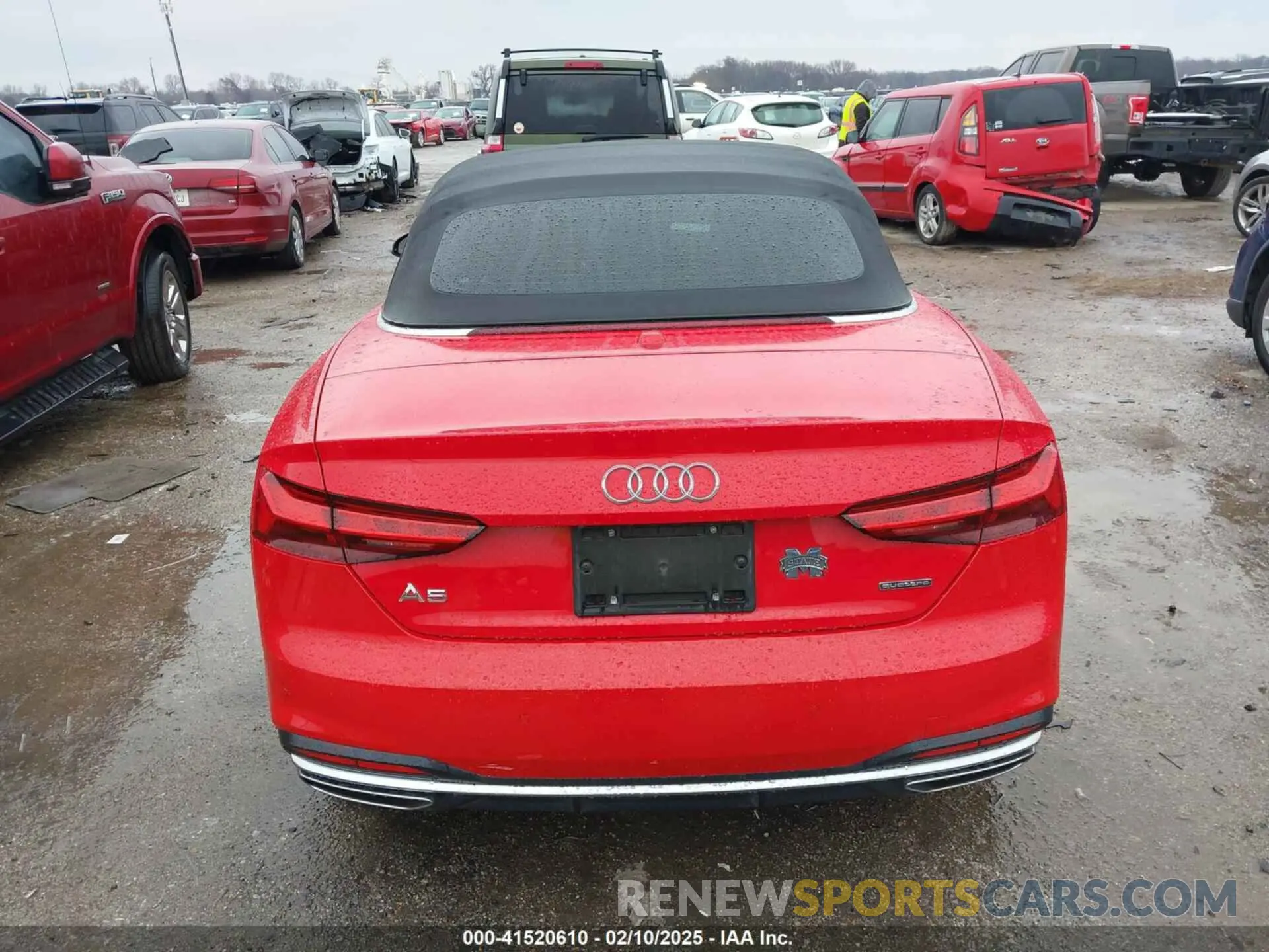 16 fotografías del automóvil dañado WAUWAGF56MN000156 AUDI A5 CABRIOLET 2021