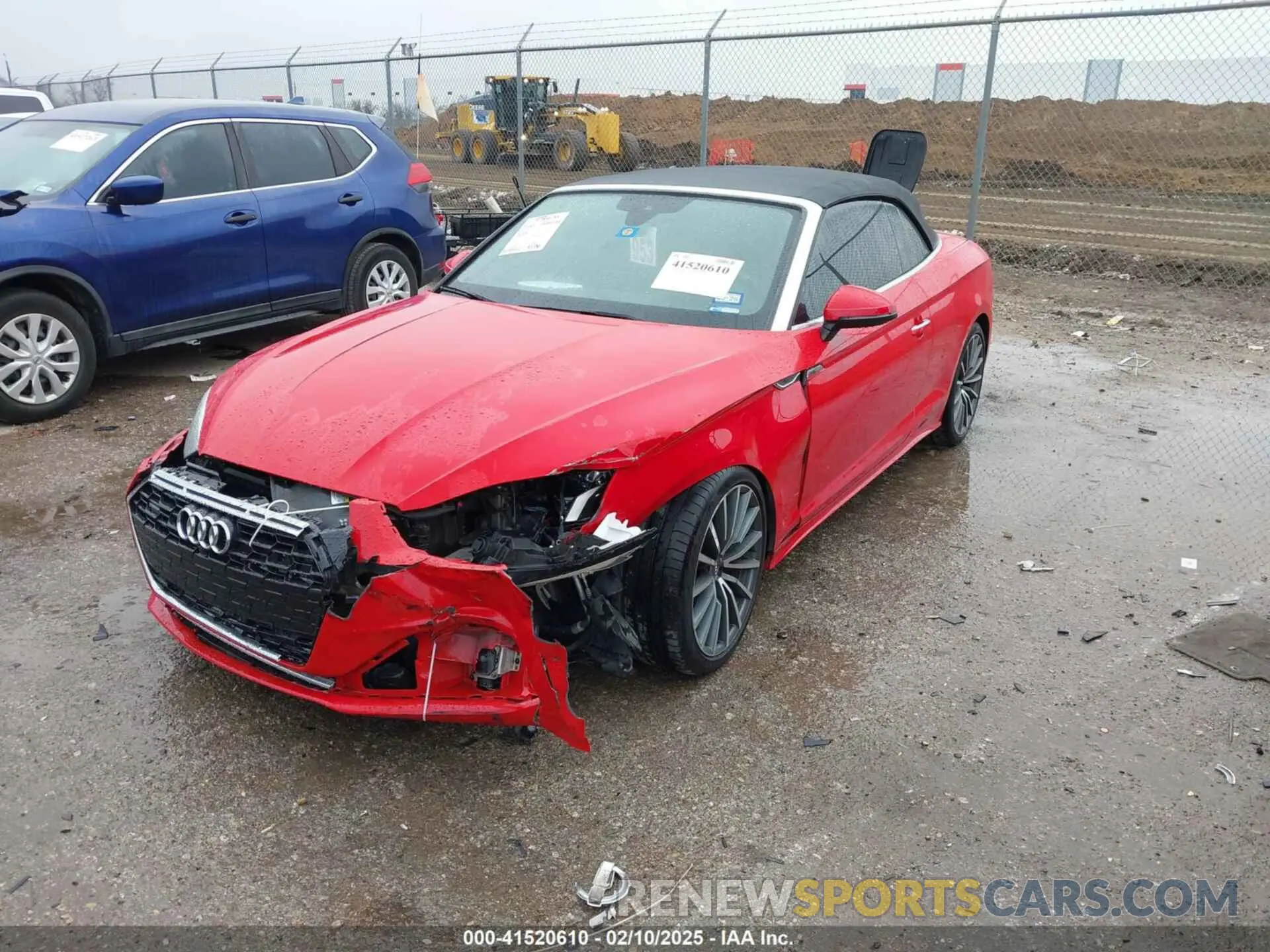 2 fotografías del automóvil dañado WAUWAGF56MN000156 AUDI A5 CABRIOLET 2021