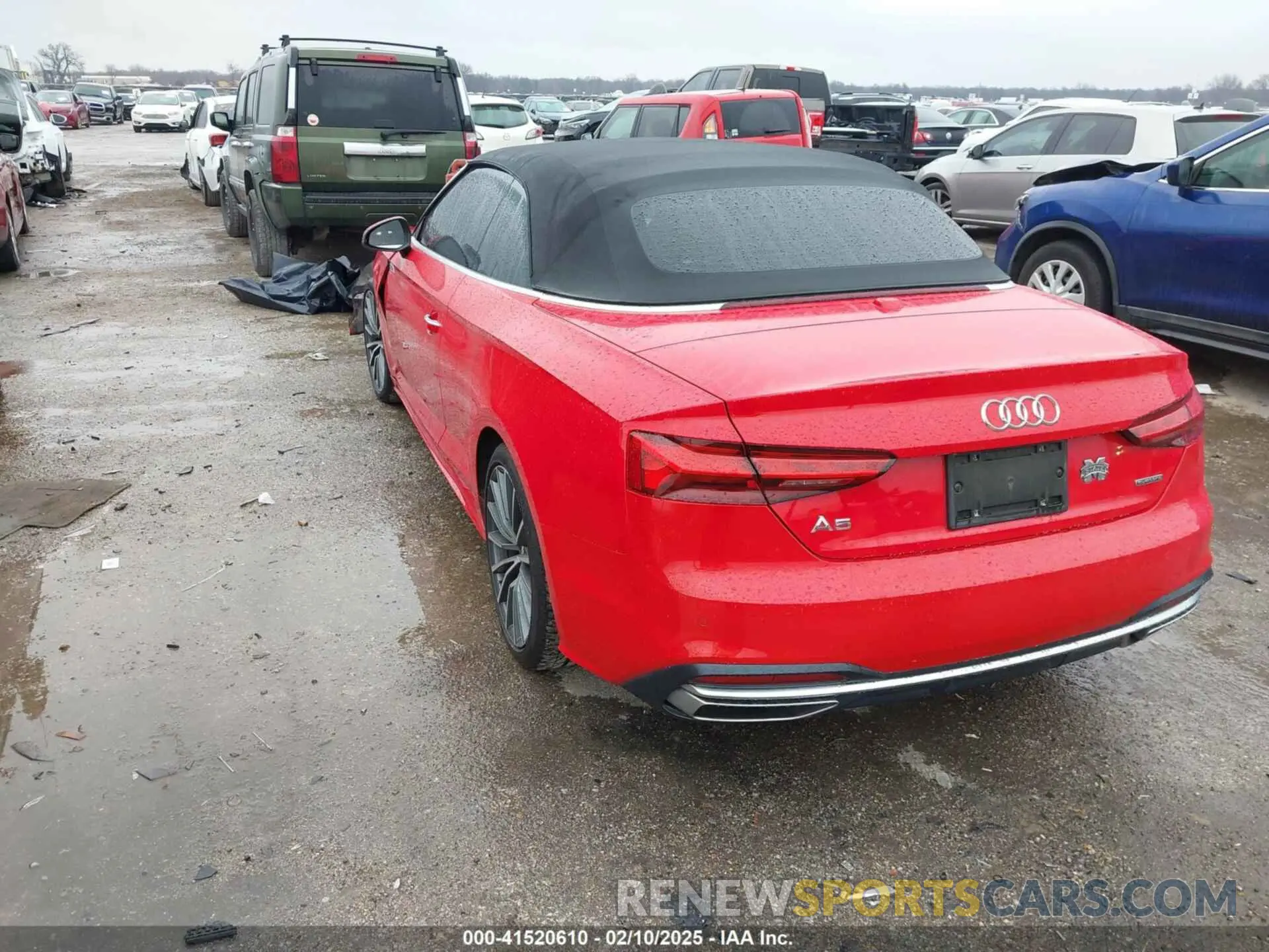 3 fotografías del automóvil dañado WAUWAGF56MN000156 AUDI A5 CABRIOLET 2021