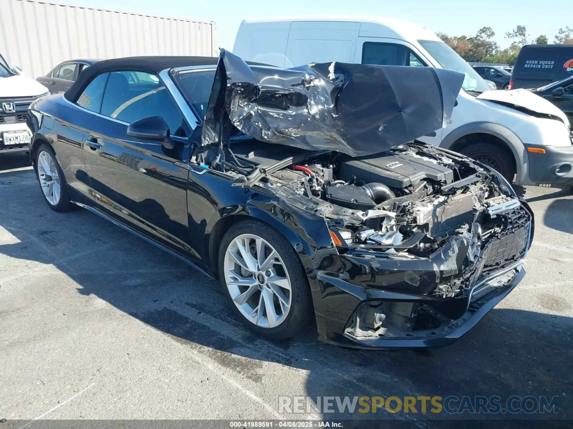 1 fotografías del automóvil dañado WAU2AGF50NN002534 AUDI A5 CABRIOLET 2022
