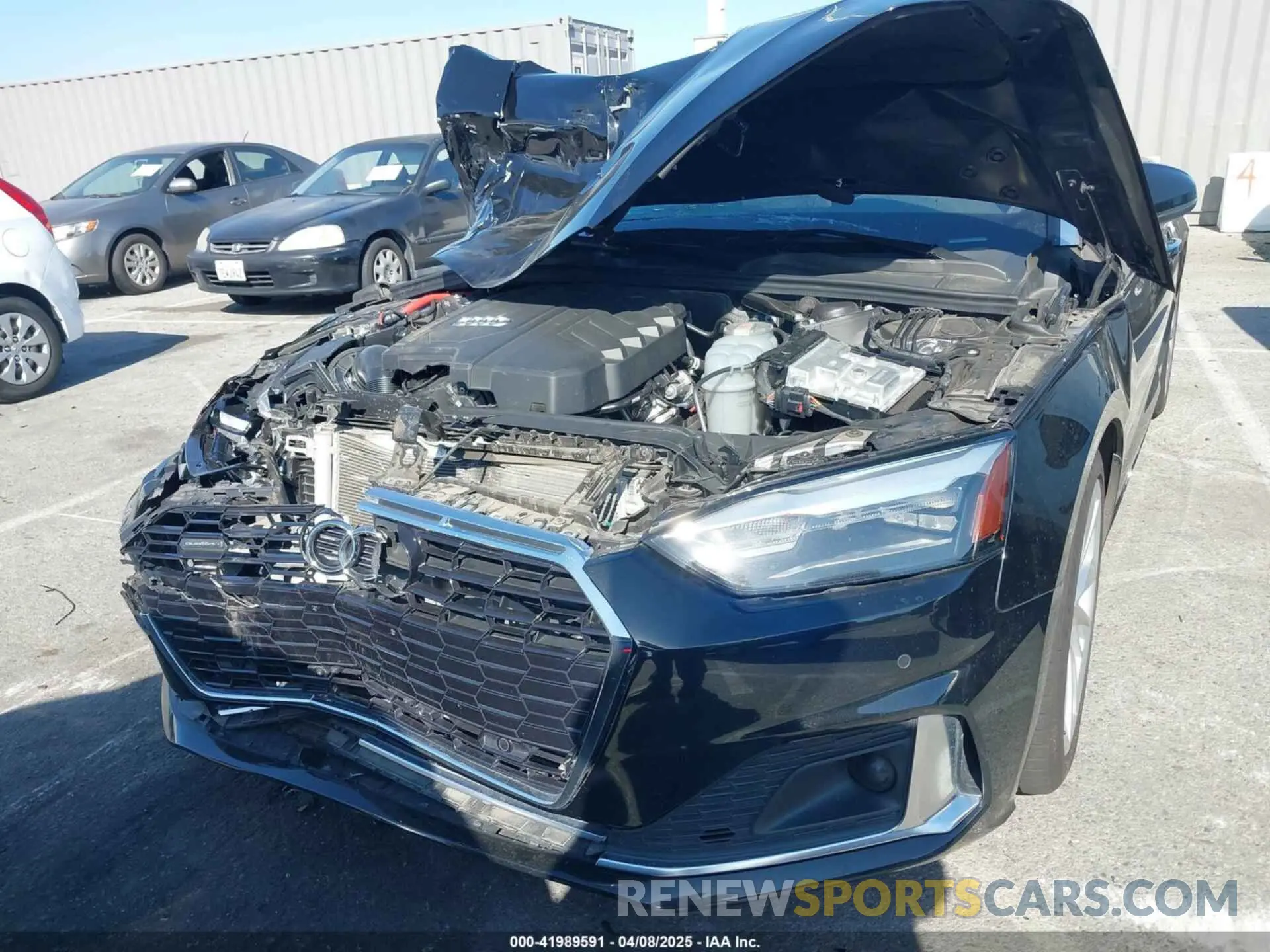 11 fotografías del automóvil dañado WAU2AGF50NN002534 AUDI A5 CABRIOLET 2022