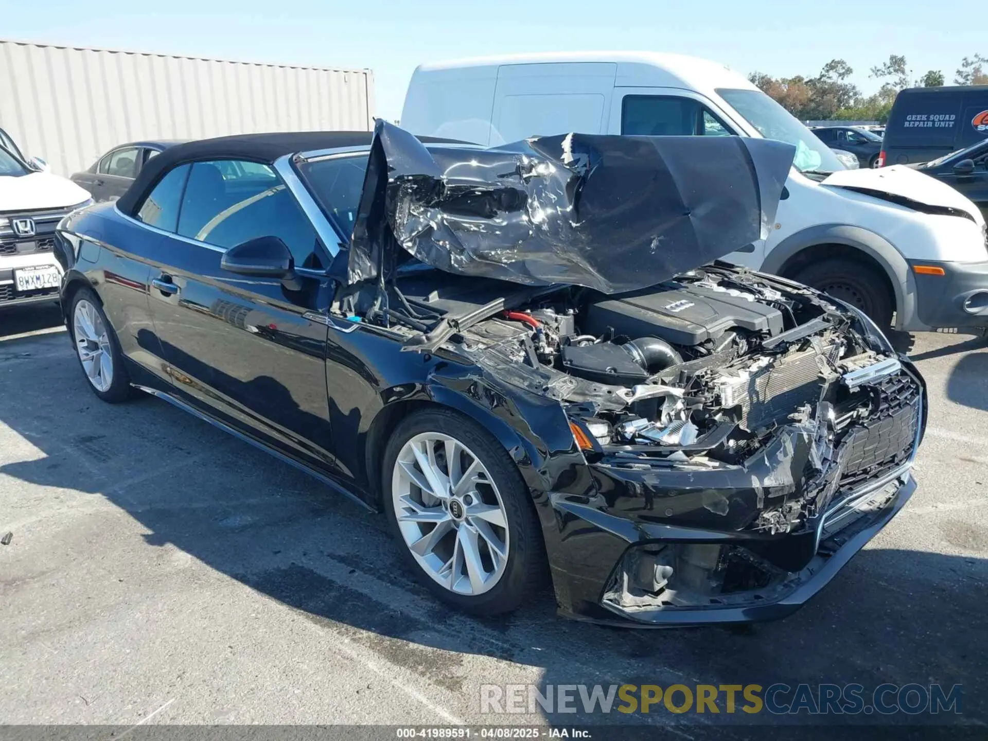 12 fotografías del automóvil dañado WAU2AGF50NN002534 AUDI A5 CABRIOLET 2022