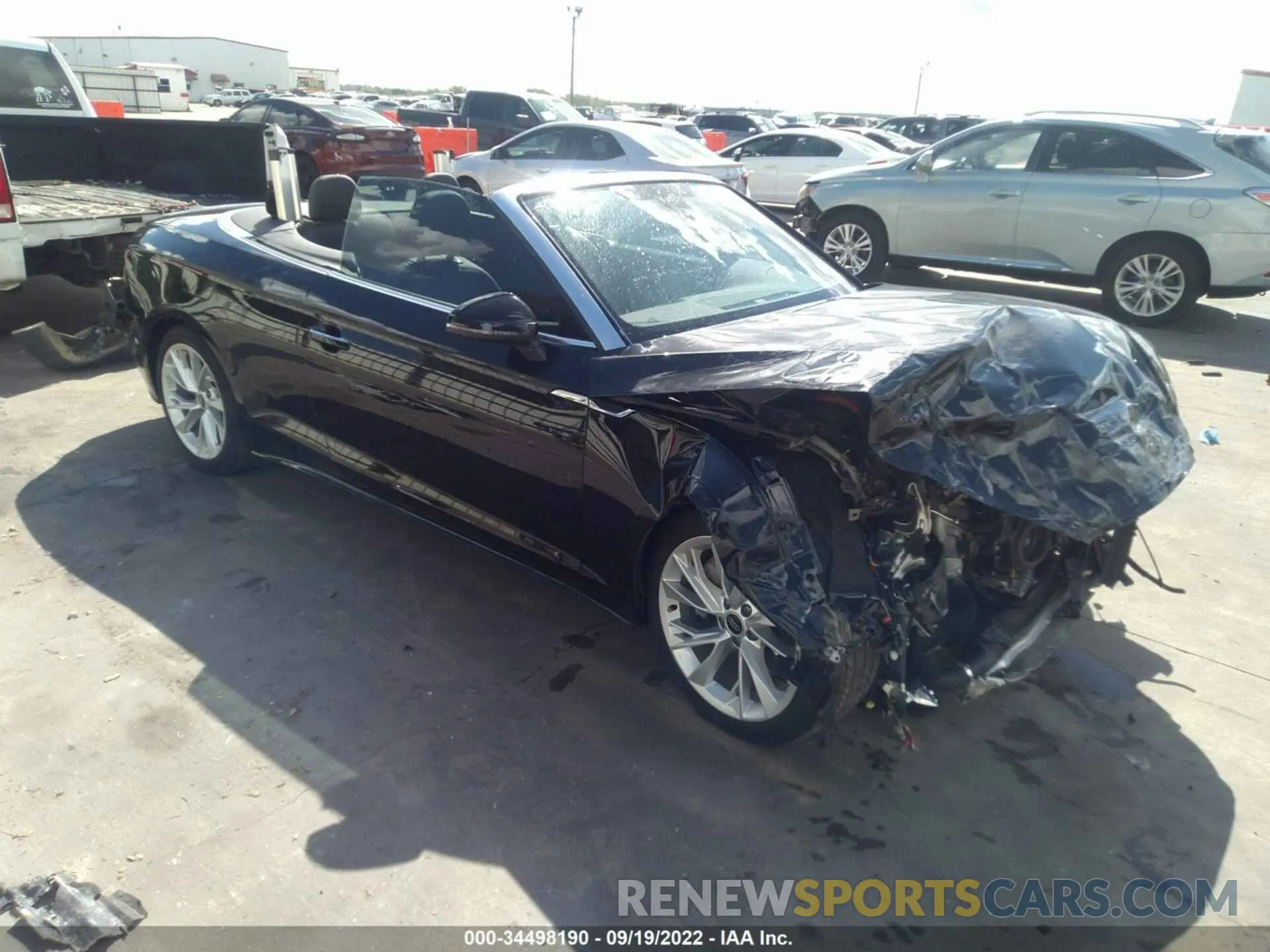 1 fotografías del automóvil dañado WAU2AGF52NN004611 AUDI A5 CABRIOLET 2022