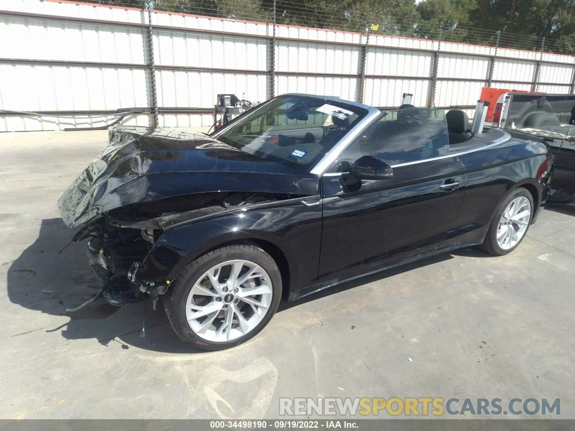 2 fotografías del automóvil dañado WAU2AGF52NN004611 AUDI A5 CABRIOLET 2022