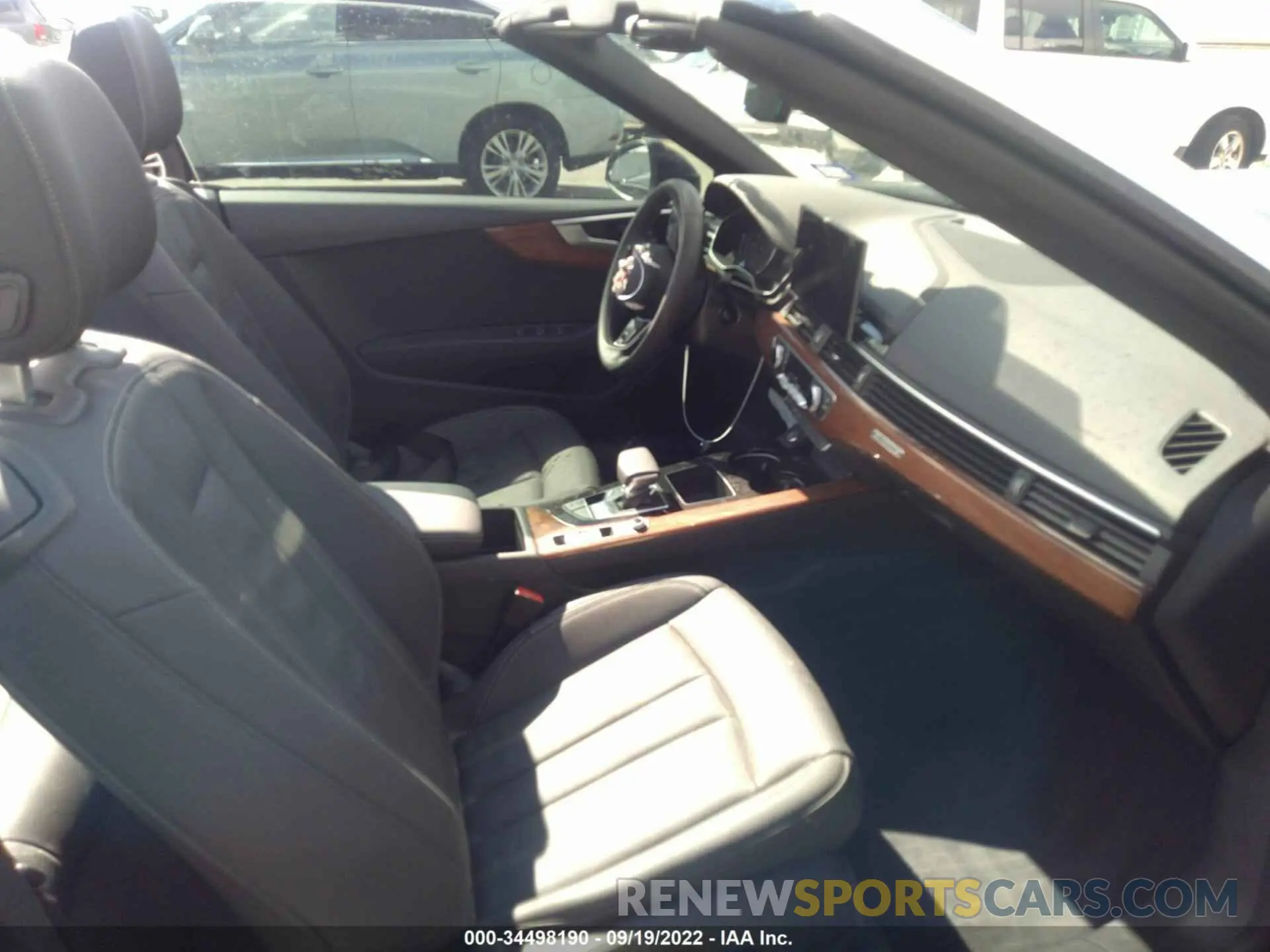 5 fotografías del automóvil dañado WAU2AGF52NN004611 AUDI A5 CABRIOLET 2022