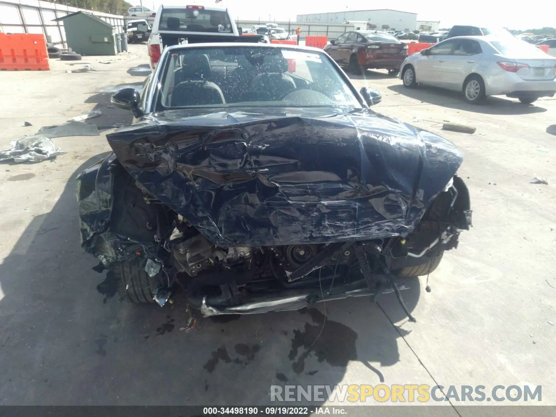 6 fotografías del automóvil dañado WAU2AGF52NN004611 AUDI A5 CABRIOLET 2022