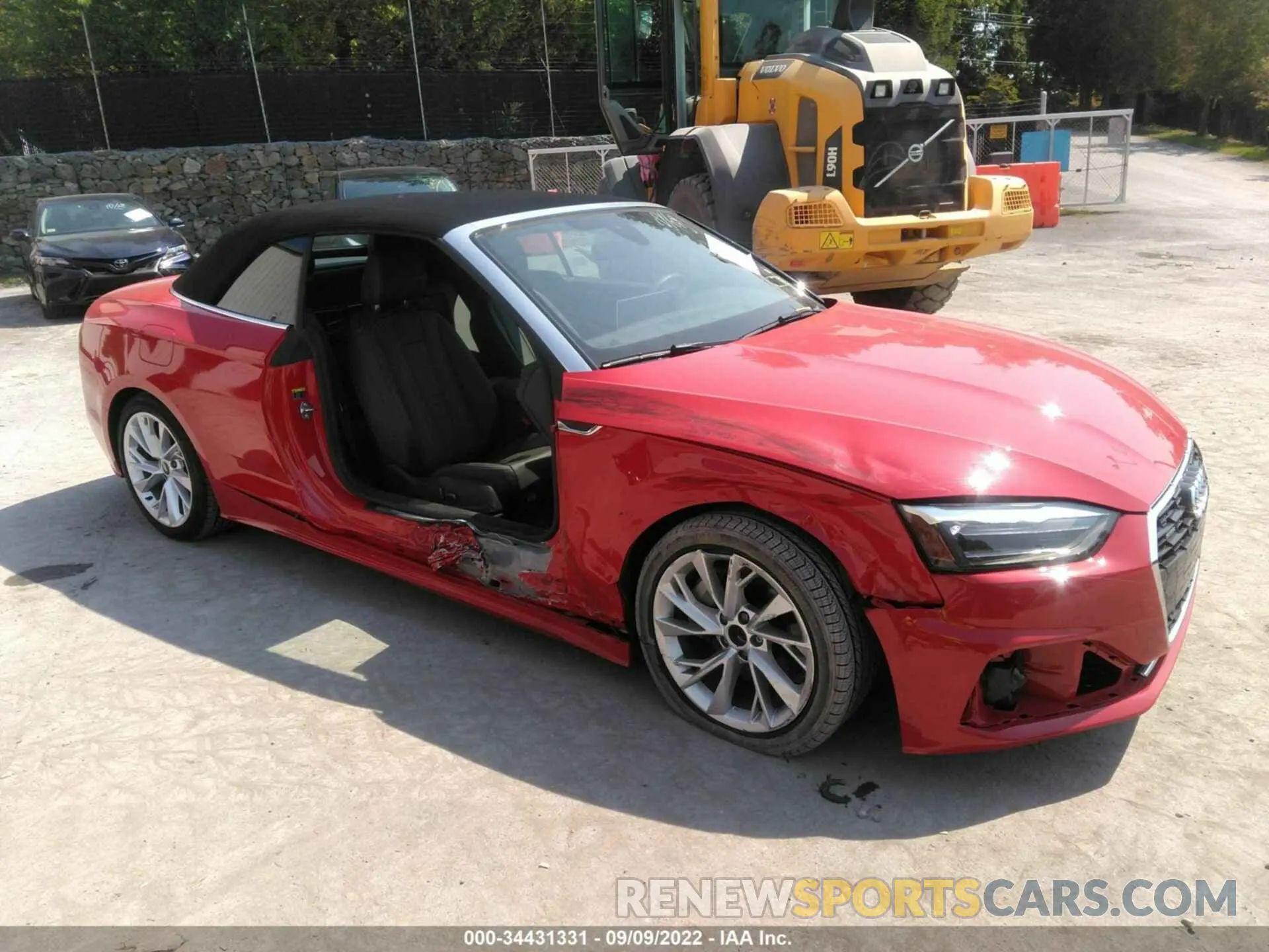 1 fotografías del automóvil dañado WAU2AGF57NN006032 AUDI A5 CABRIOLET 2022