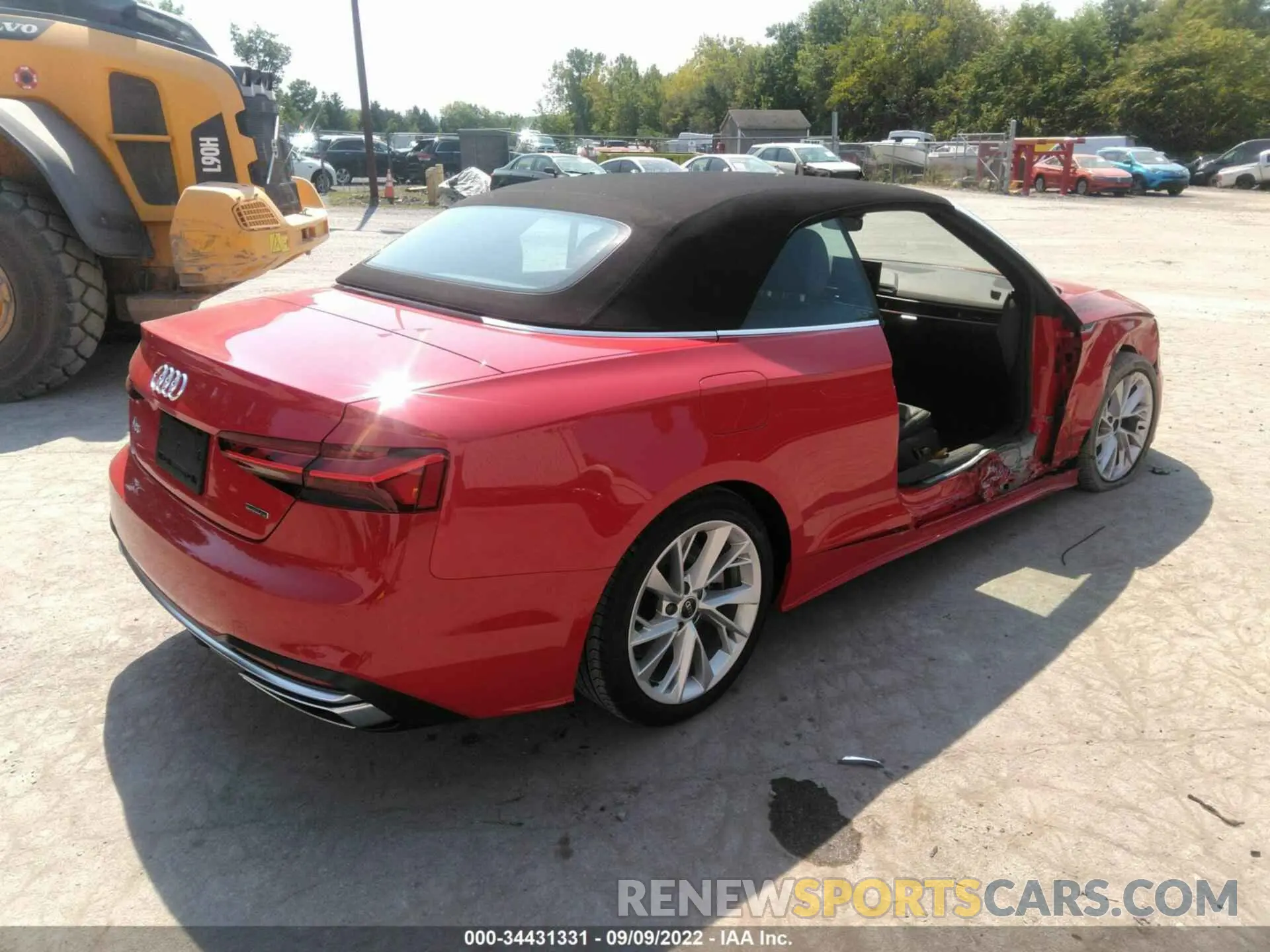 4 fotografías del automóvil dañado WAU2AGF57NN006032 AUDI A5 CABRIOLET 2022