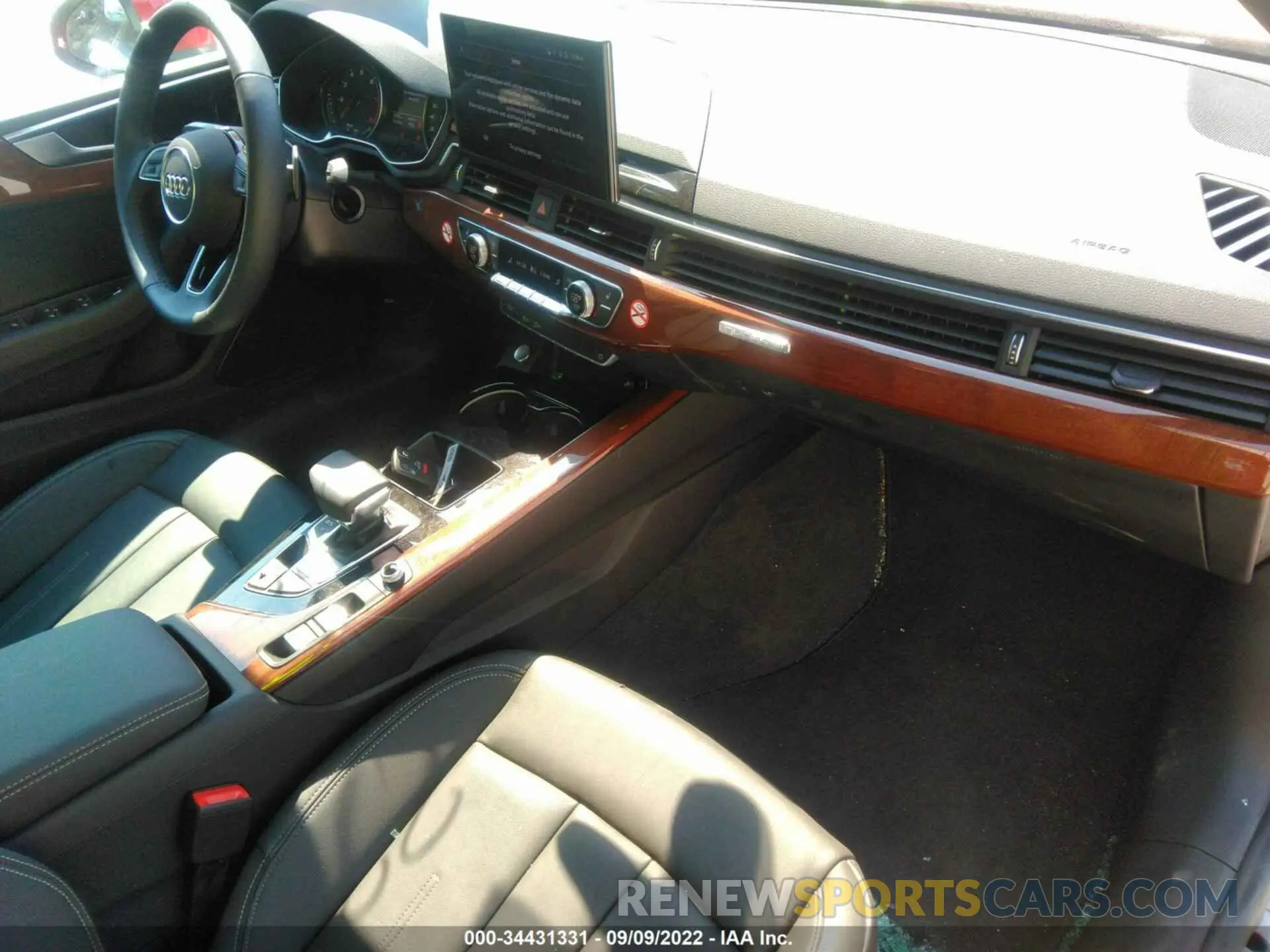 5 fotografías del automóvil dañado WAU2AGF57NN006032 AUDI A5 CABRIOLET 2022