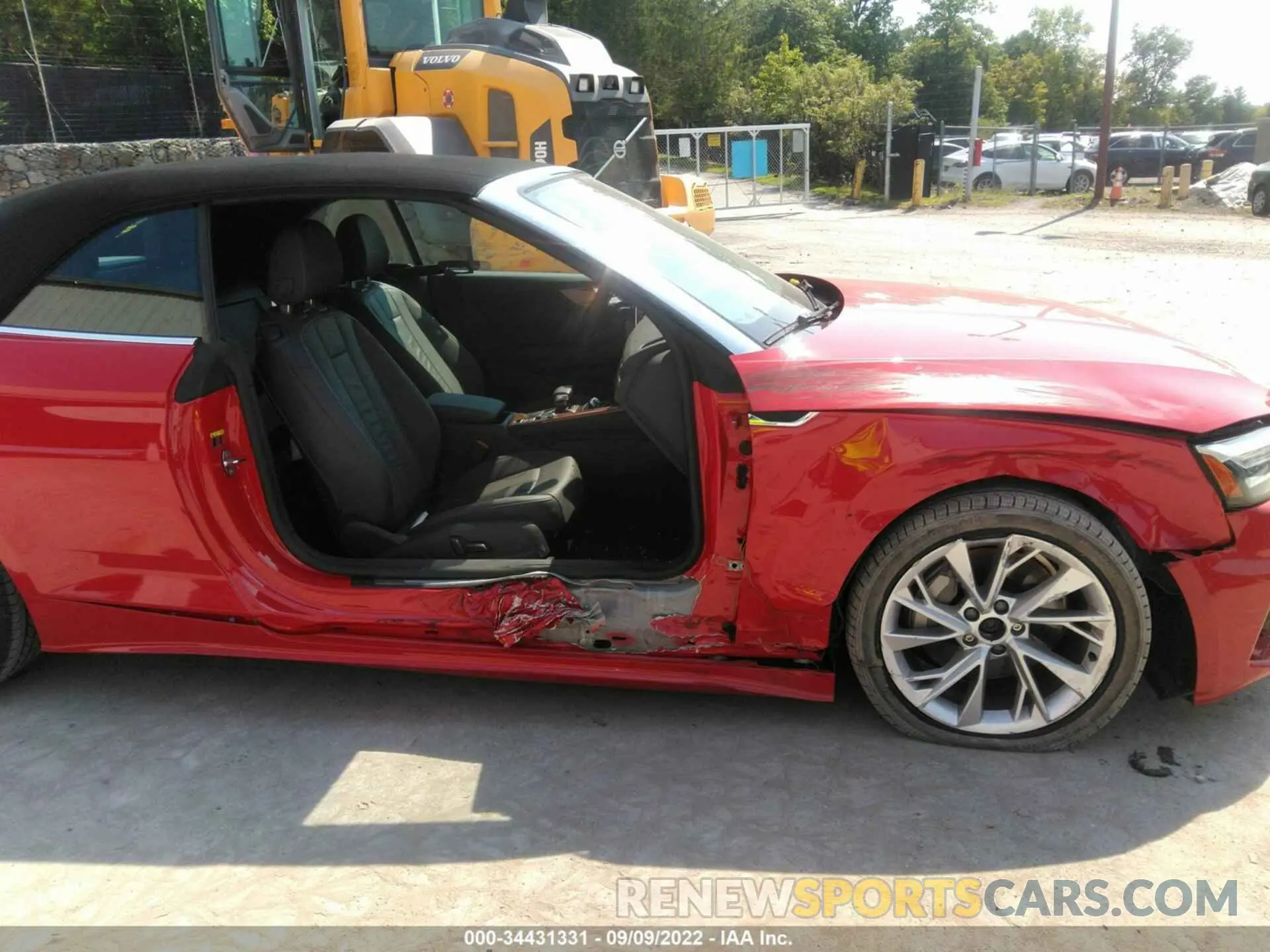 6 fotografías del automóvil dañado WAU2AGF57NN006032 AUDI A5 CABRIOLET 2022