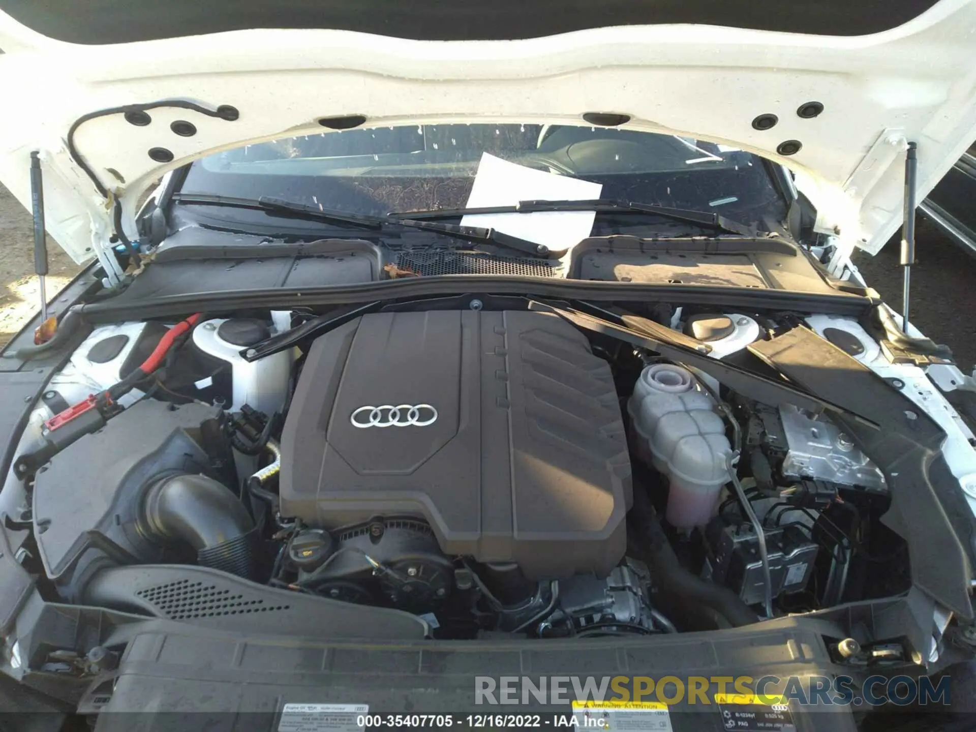 10 fotografías del automóvil dañado WAU2AGF57NN007620 AUDI A5 CABRIOLET 2022