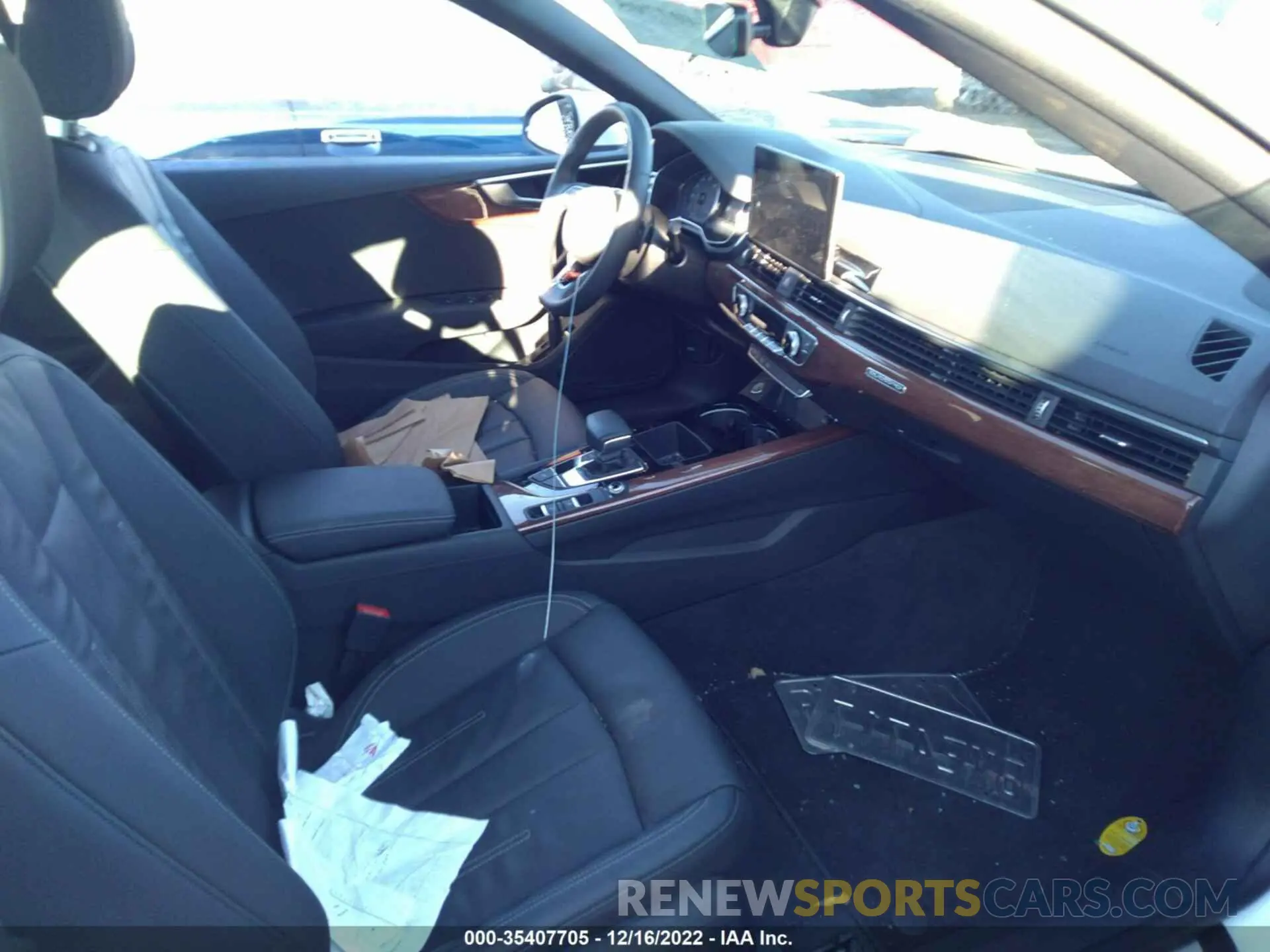 5 fotografías del automóvil dañado WAU2AGF57NN007620 AUDI A5 CABRIOLET 2022