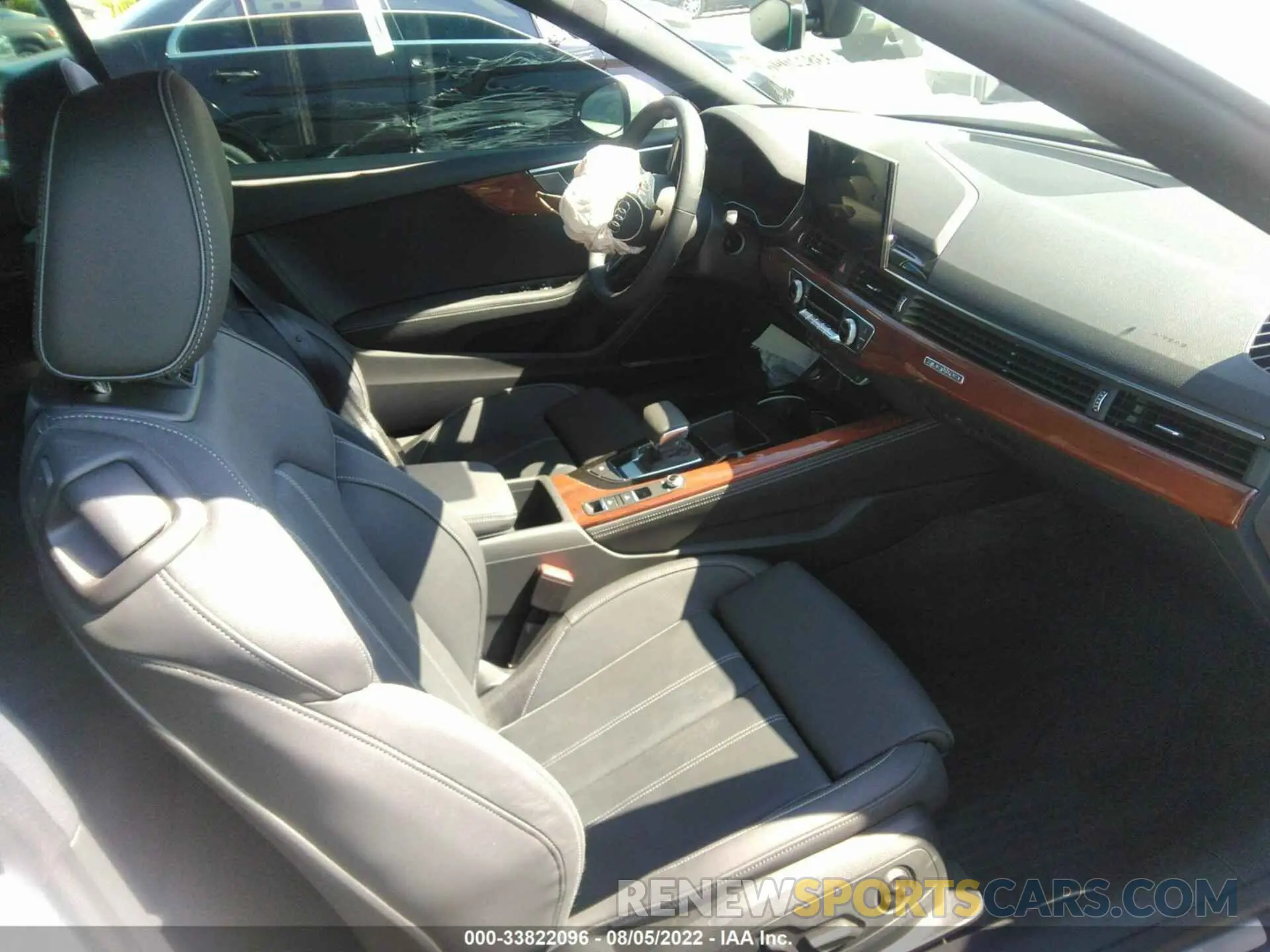 5 fotografías del automóvil dañado WAUWAGF53NN005512 AUDI A5 CABRIOLET 2022