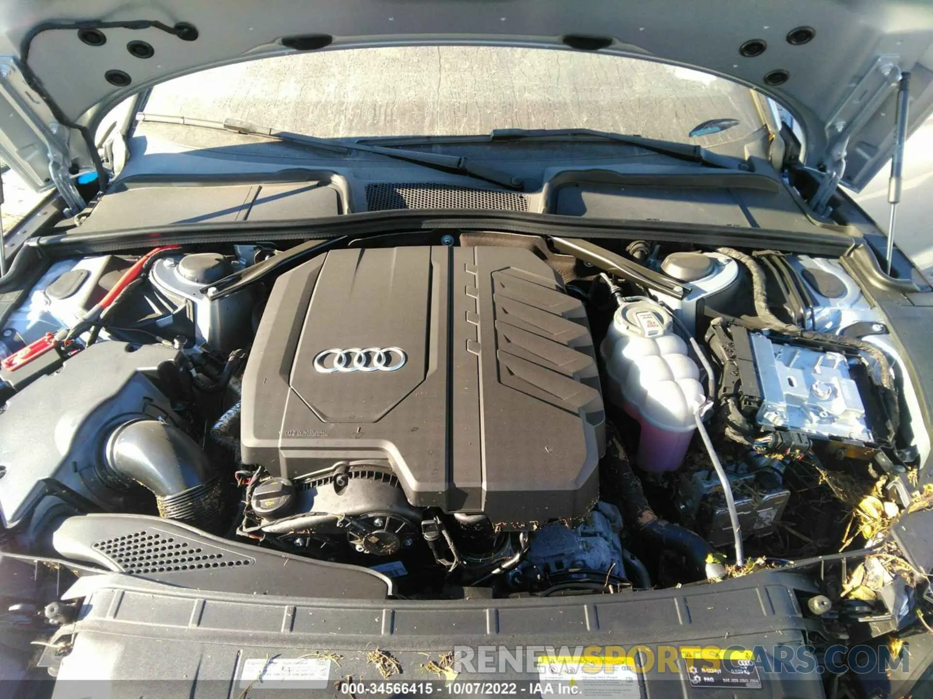 10 fotografías del automóvil dañado WAUYAGF51NN008305 AUDI A5 CABRIOLET 2022