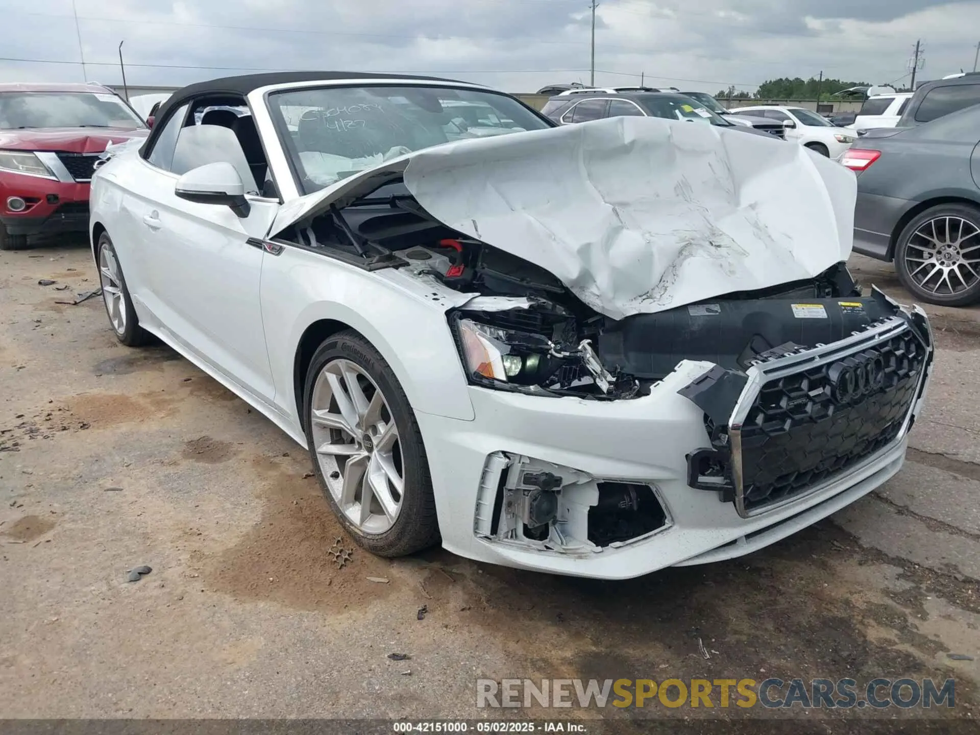 1 fotografías del automóvil dañado WAU3AGF58PN004720 AUDI A5 CABRIOLET 2023