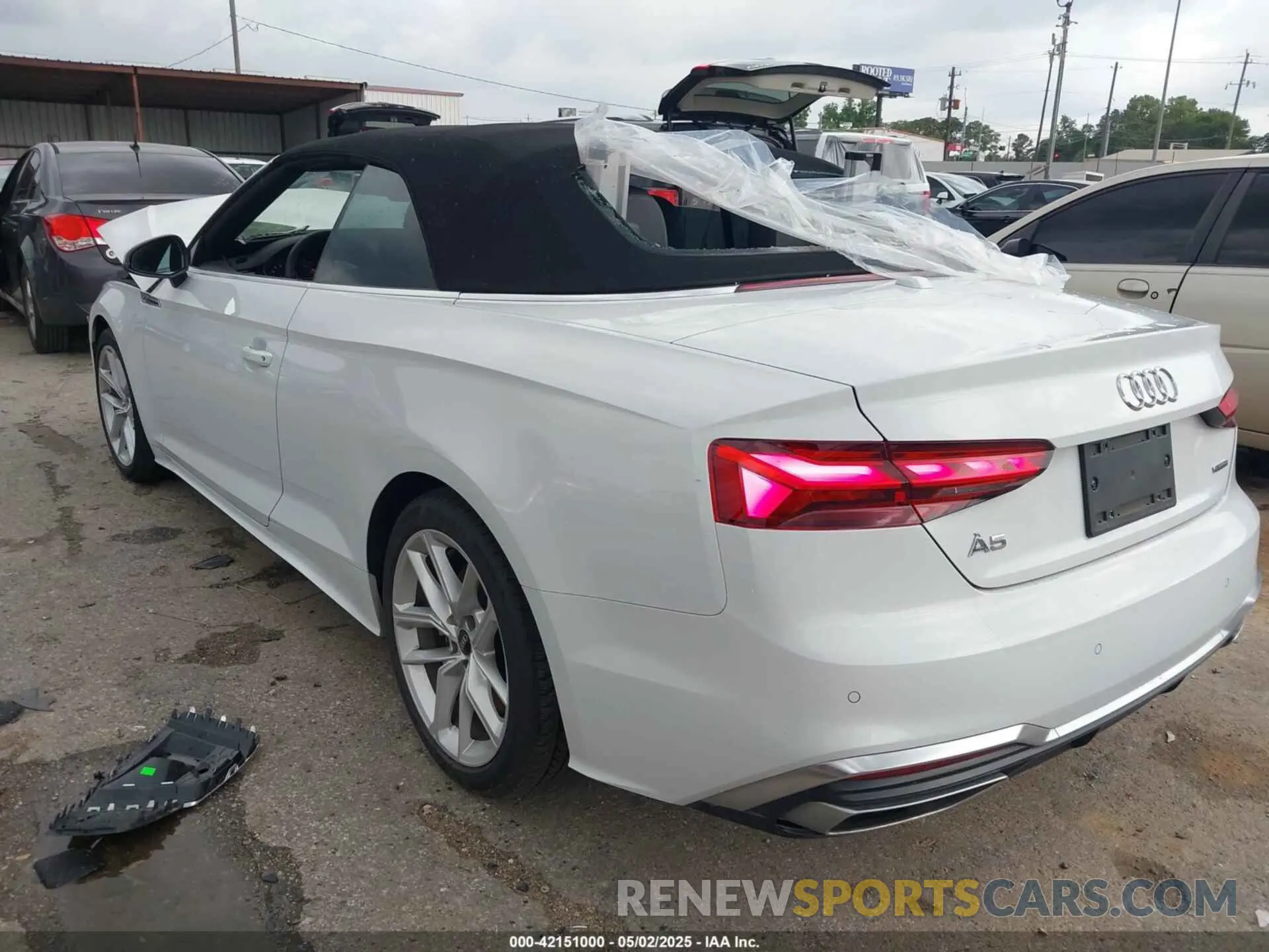 3 fotografías del automóvil dañado WAU3AGF58PN004720 AUDI A5 CABRIOLET 2023
