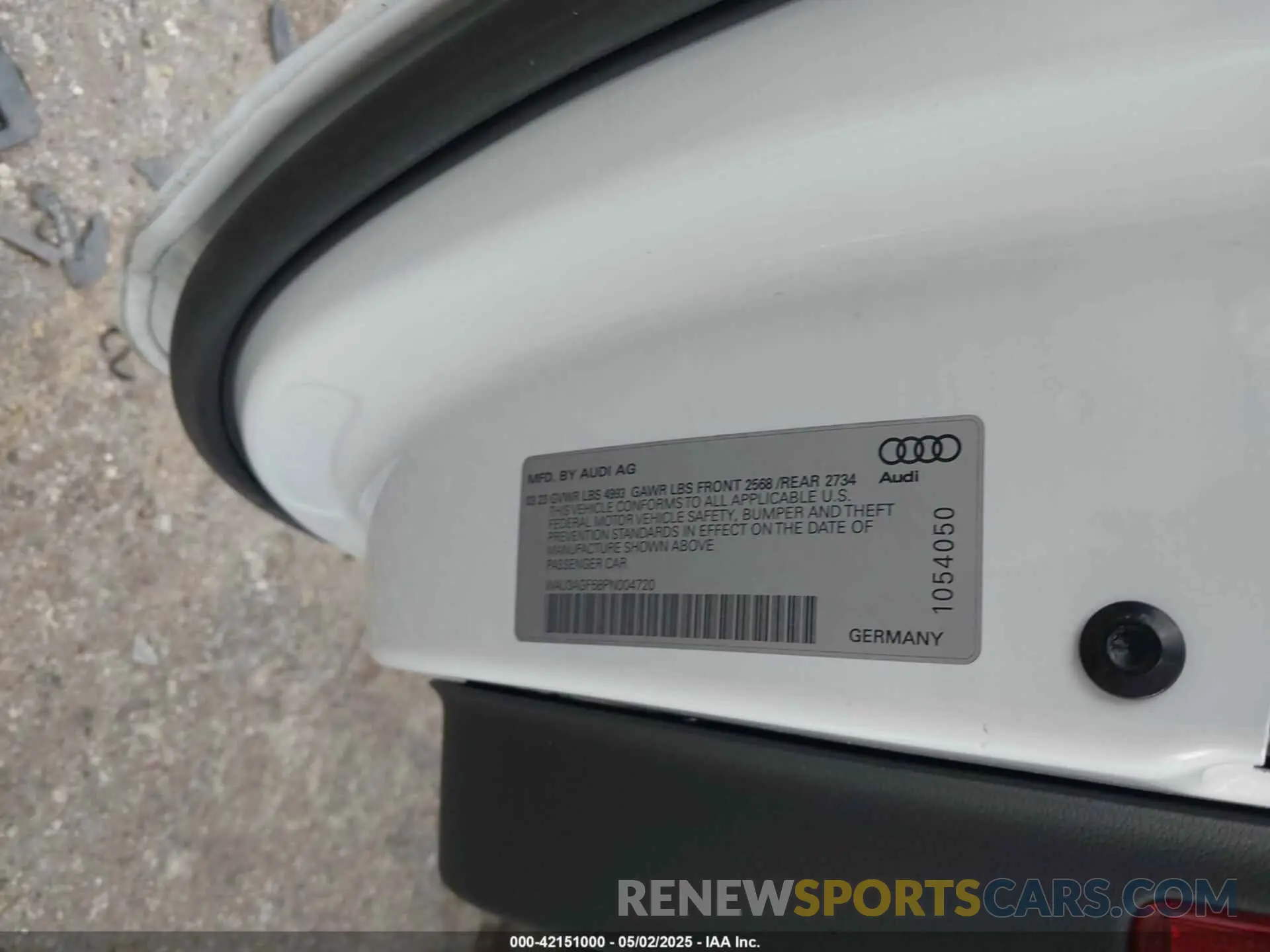 9 fotografías del automóvil dañado WAU3AGF58PN004720 AUDI A5 CABRIOLET 2023