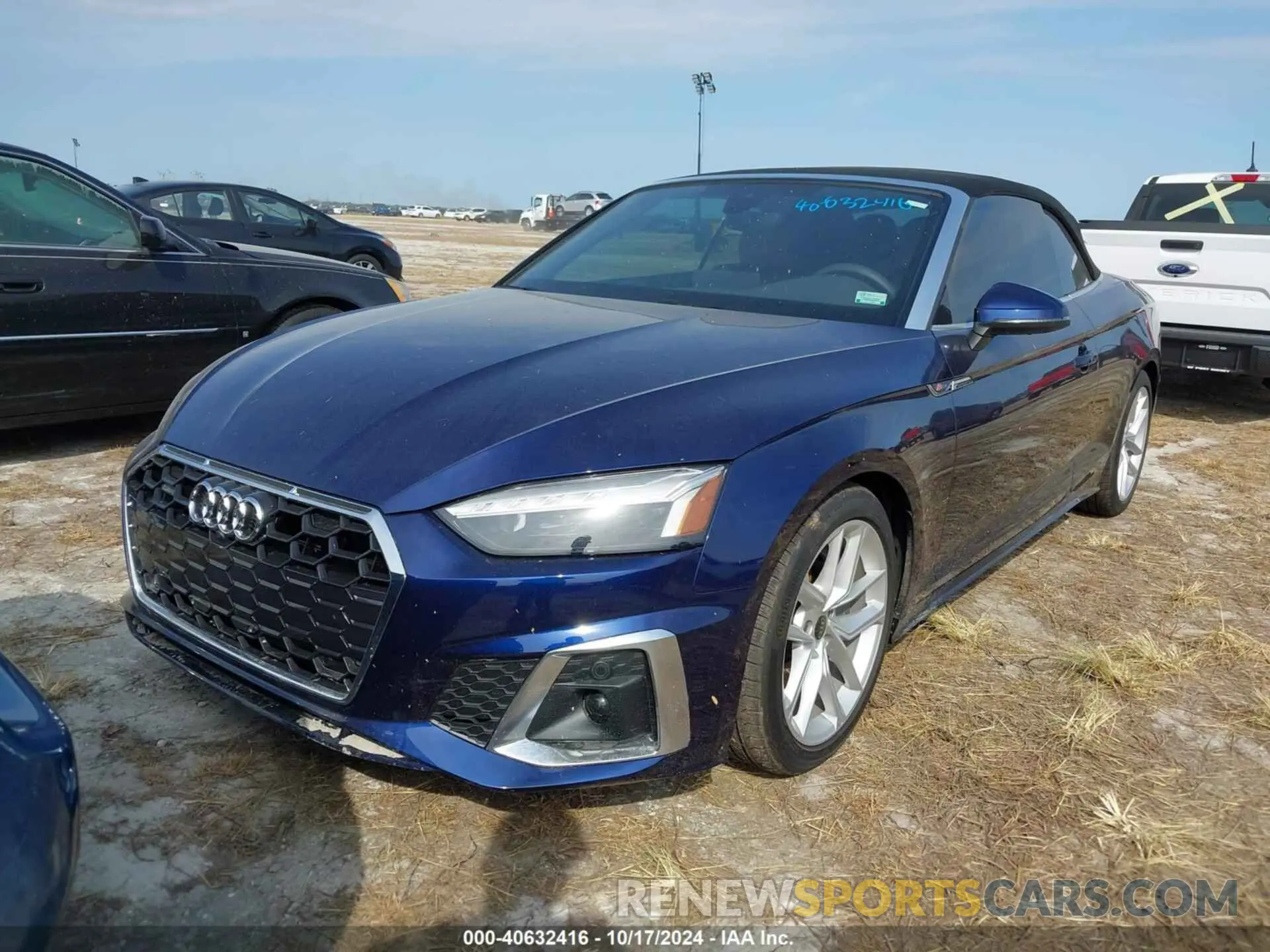 2 fotografías del automóvil dañado WAU4AGF58PN002549 AUDI A5 CABRIOLET 2023