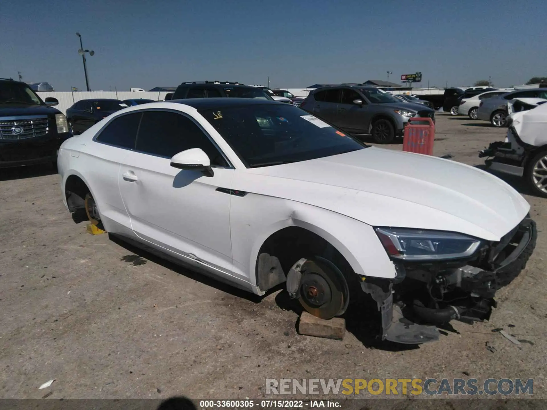 1 fotografías del automóvil dañado WAUSNAF56KA064184 AUDI A5 COUPE 2019