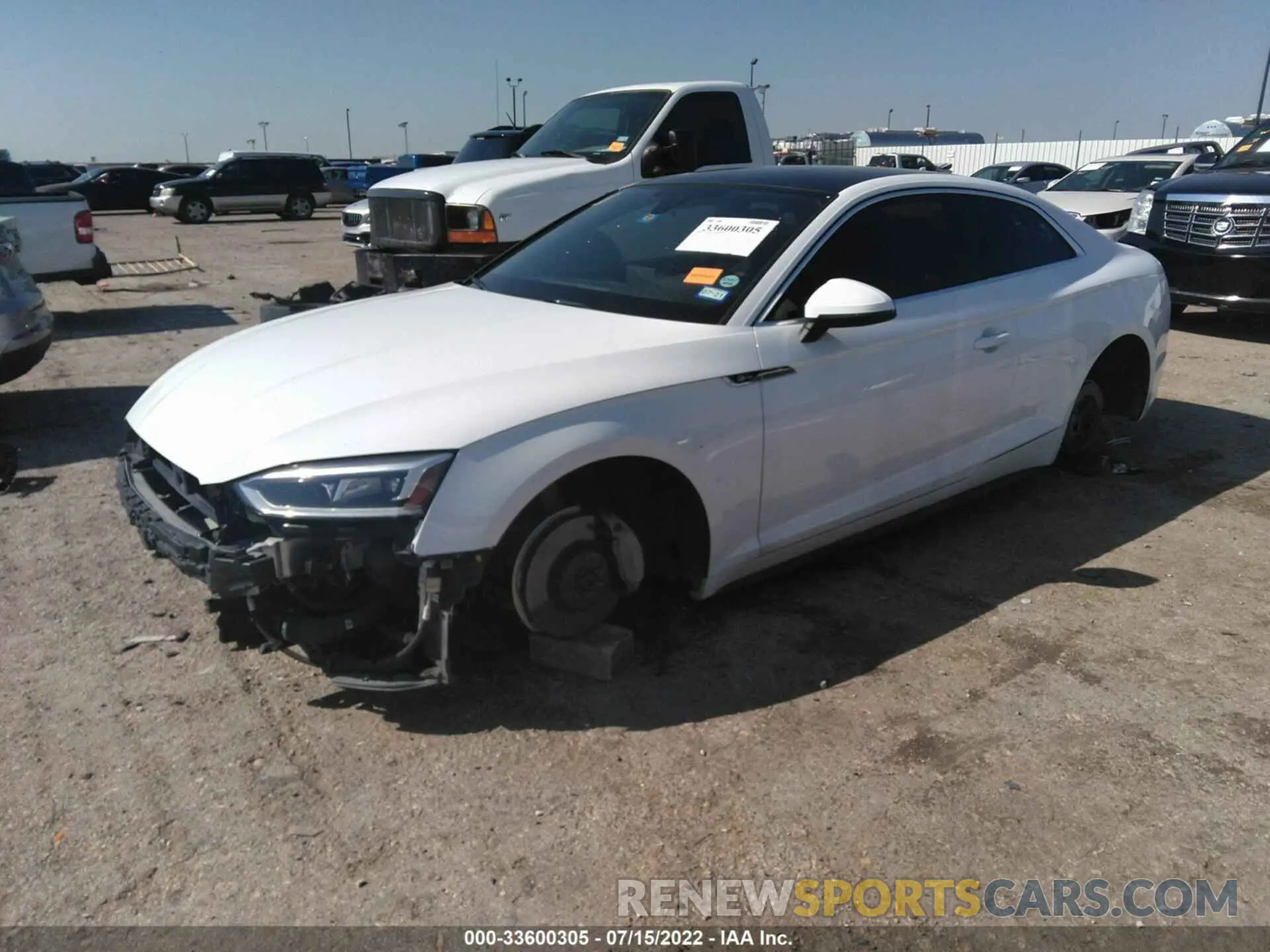 2 fotografías del automóvil dañado WAUSNAF56KA064184 AUDI A5 COUPE 2019