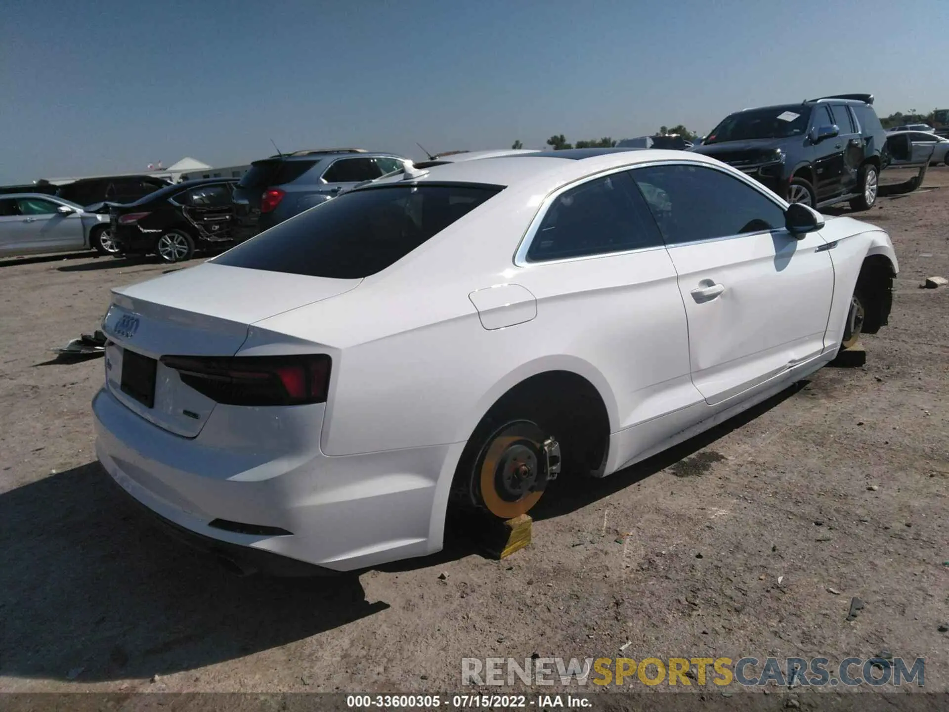 4 fotografías del automóvil dañado WAUSNAF56KA064184 AUDI A5 COUPE 2019