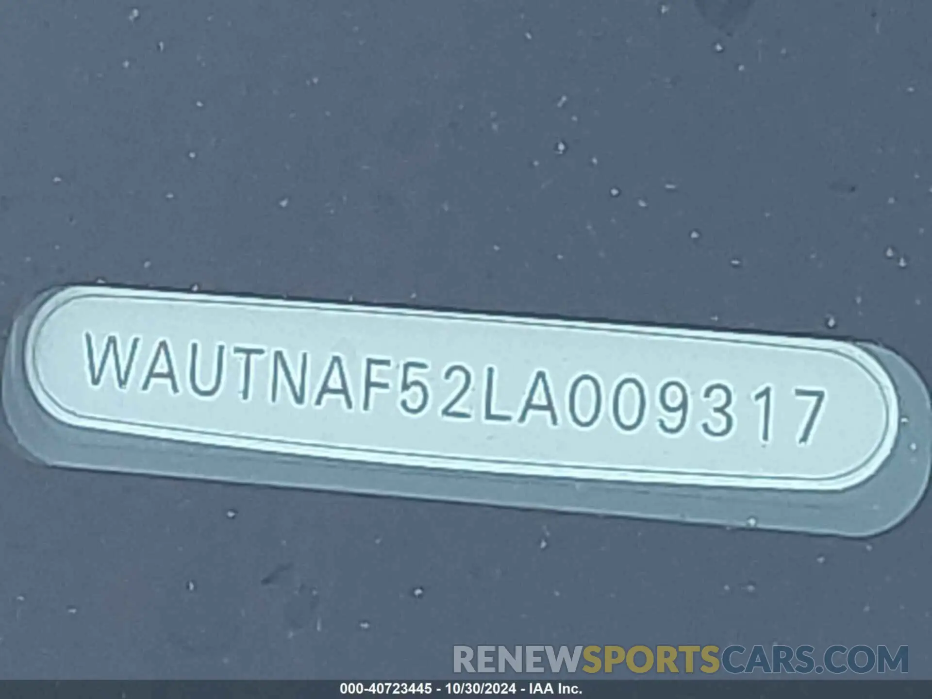 9 fotografías del automóvil dañado WAUTNAF52LA009317 AUDI A5 COUPE 2020