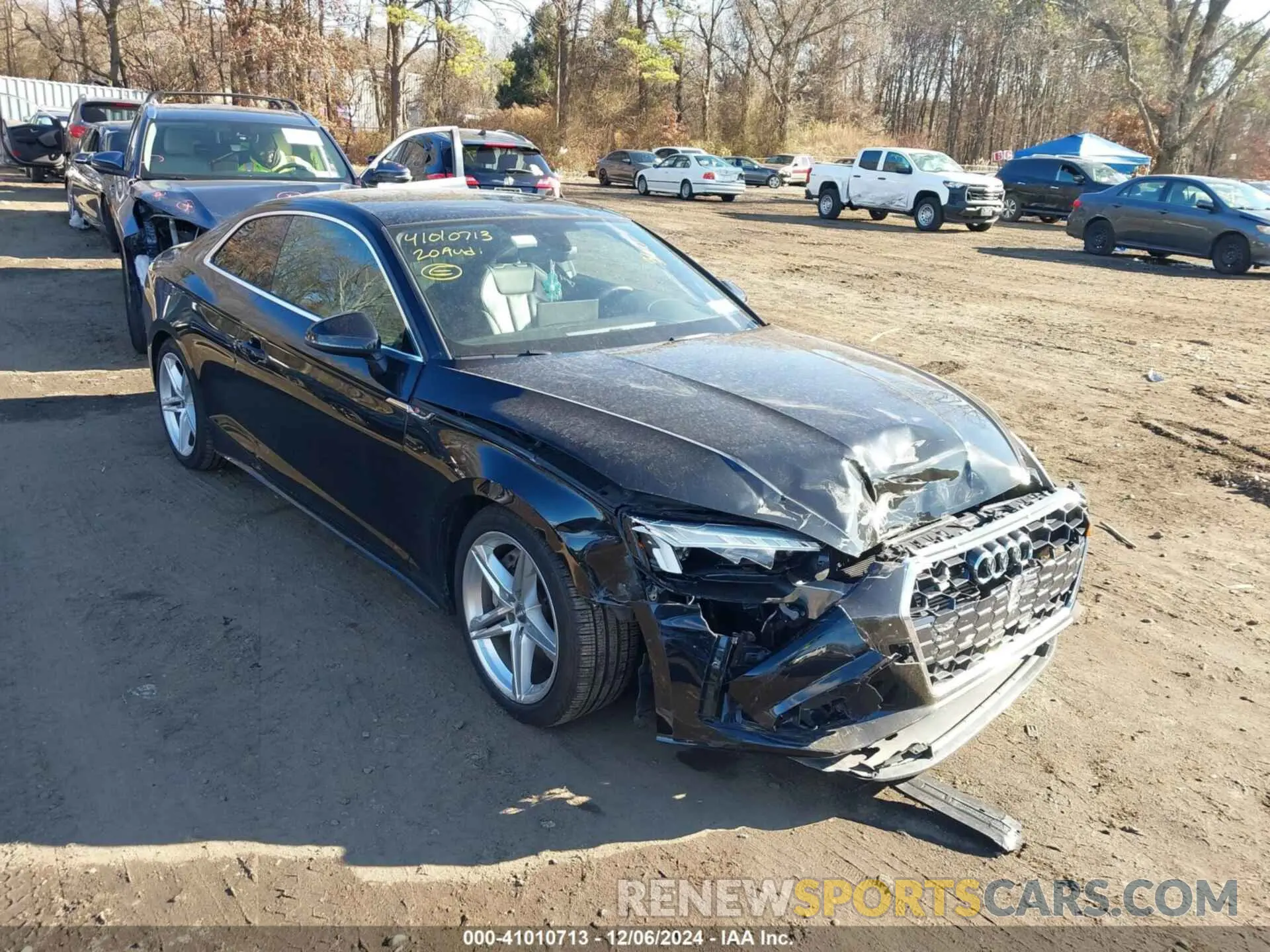 6 fotografías del automóvil dañado WAUTNAF56LA003598 AUDI A5 COUPE 2020