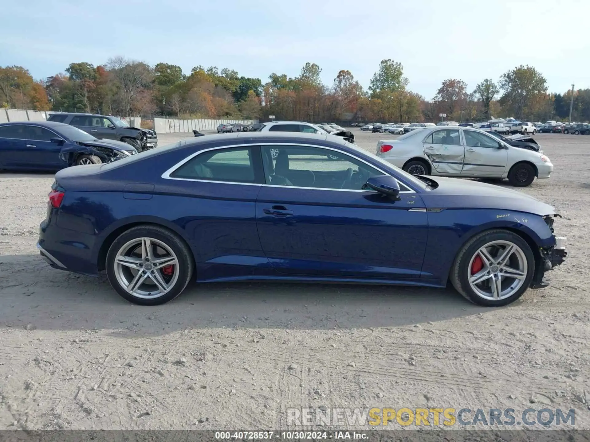 13 fotografías del automóvil dañado WAUSAAF52MA011173 AUDI A5 COUPE 2021