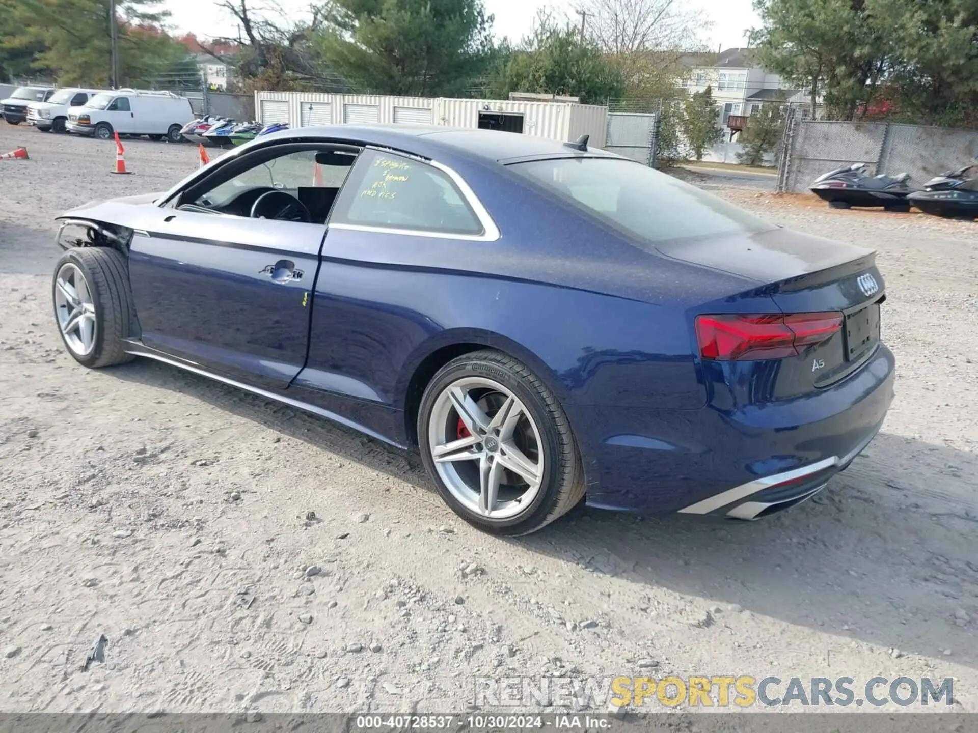 3 fotografías del automóvil dañado WAUSAAF52MA011173 AUDI A5 COUPE 2021