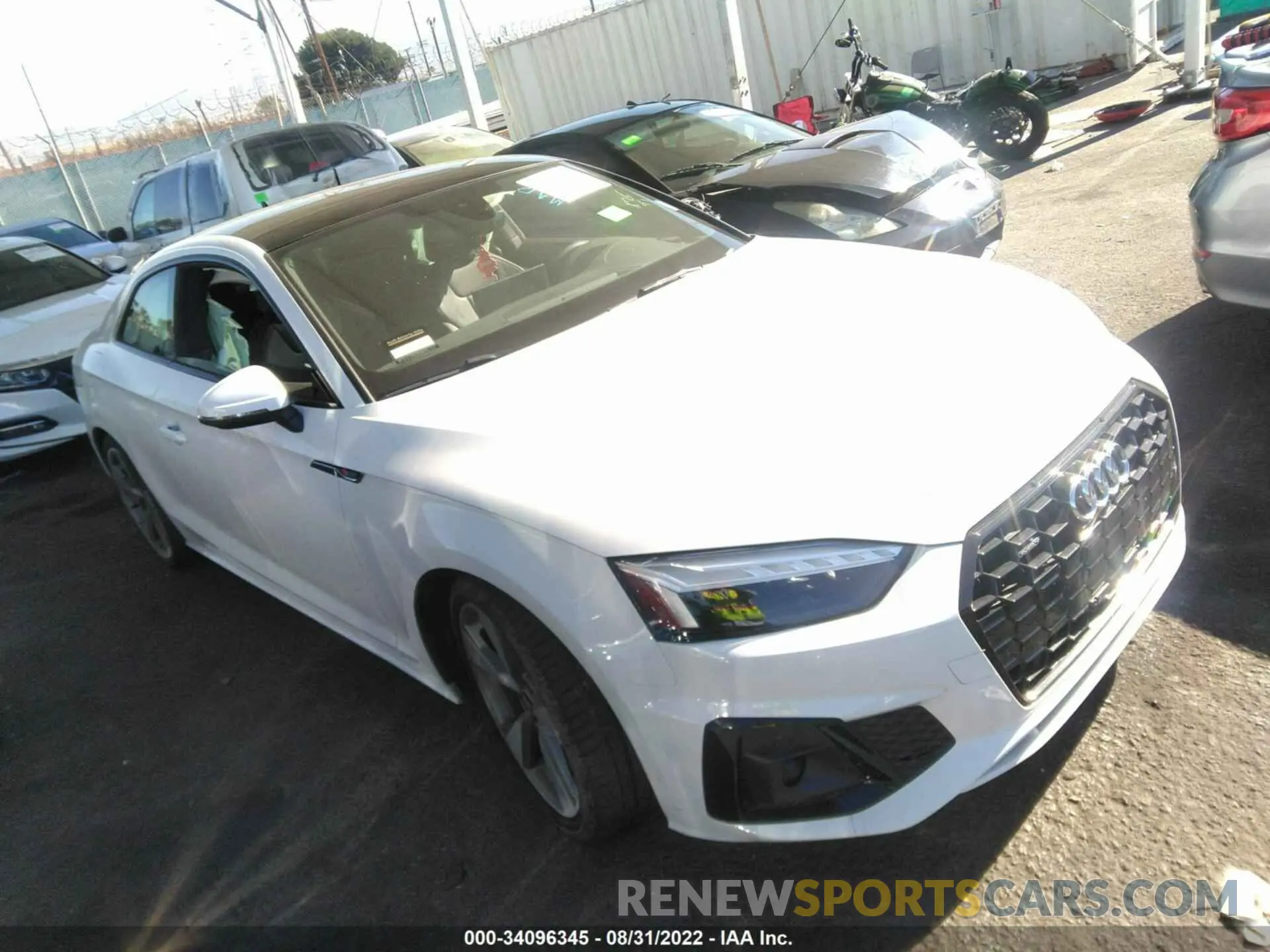 1 fotografías del automóvil dañado WAUTAAF59MA044353 AUDI A5 COUPE 2021