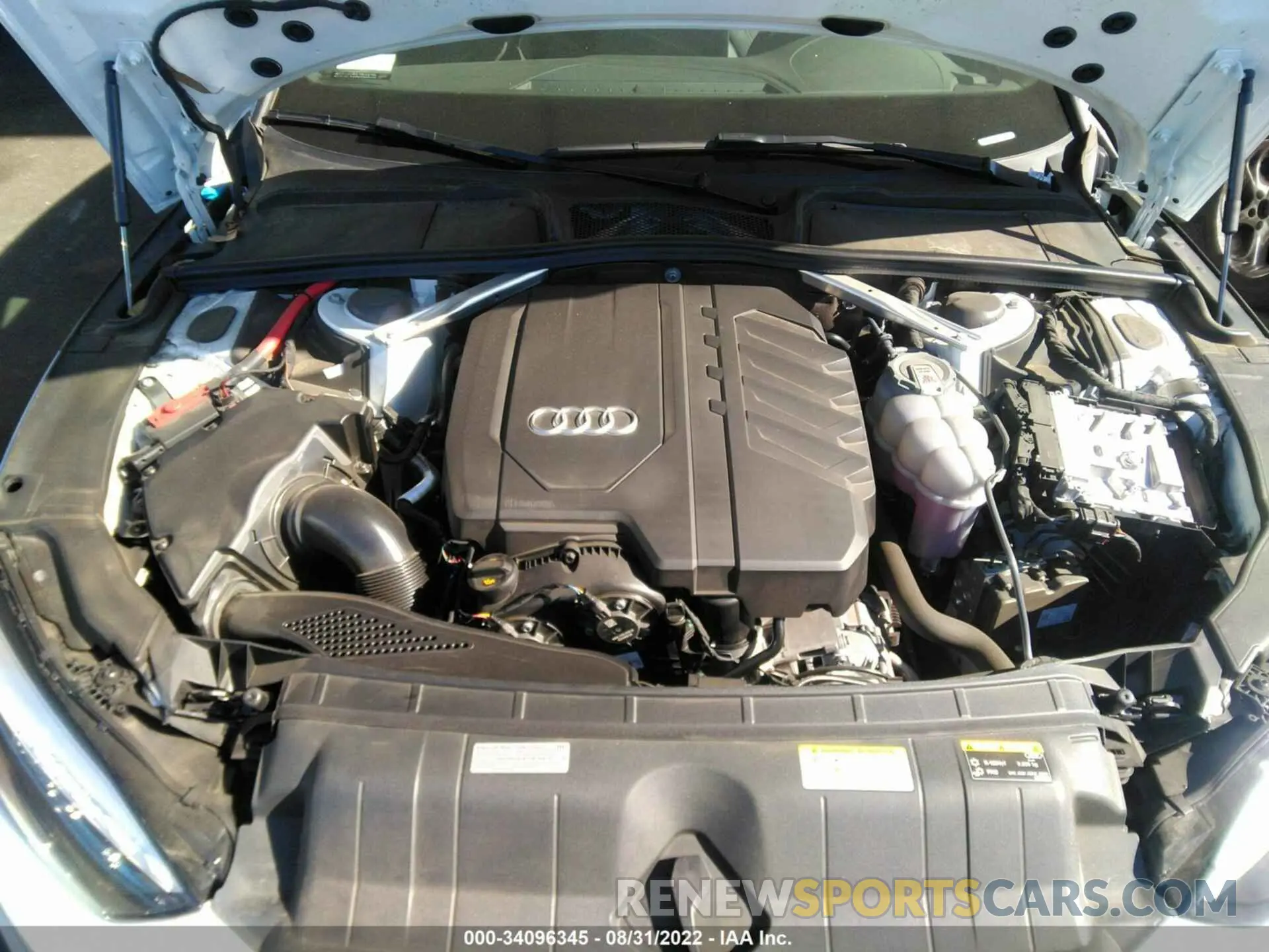 10 fotografías del automóvil dañado WAUTAAF59MA044353 AUDI A5 COUPE 2021